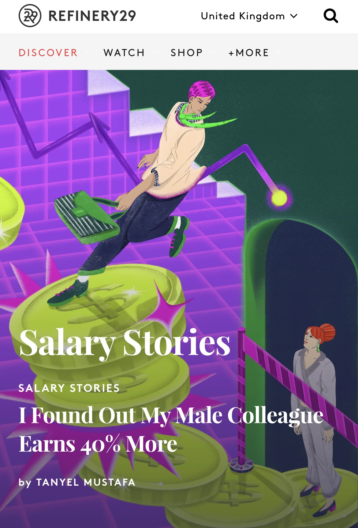 Gender Pay Gap, Refinery 29