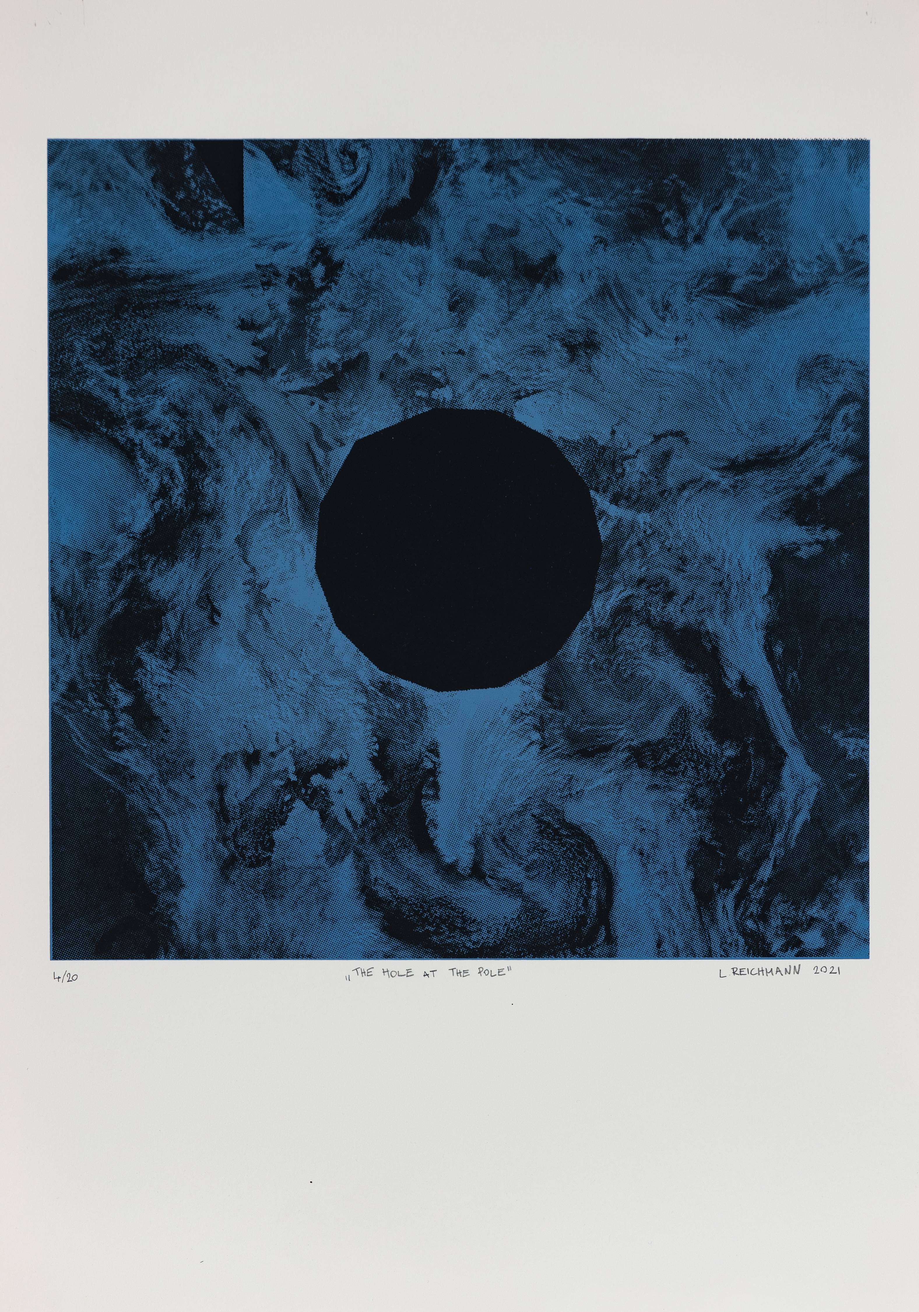 Lara Reichmann, The Hole at the Pole, sitotisk na papir, 50 x 35 cm, 2021 (1)