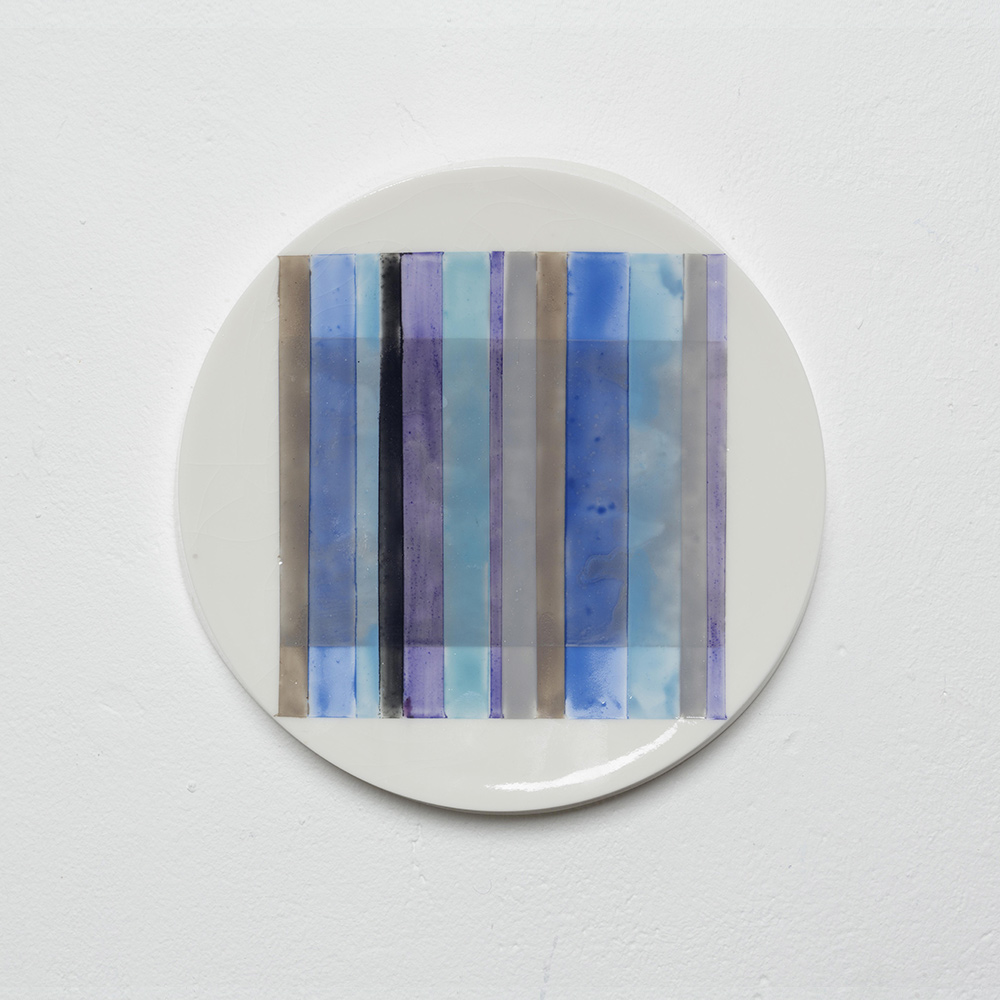 Nr.19, 2020, painted porcelain, Ø 21 cm