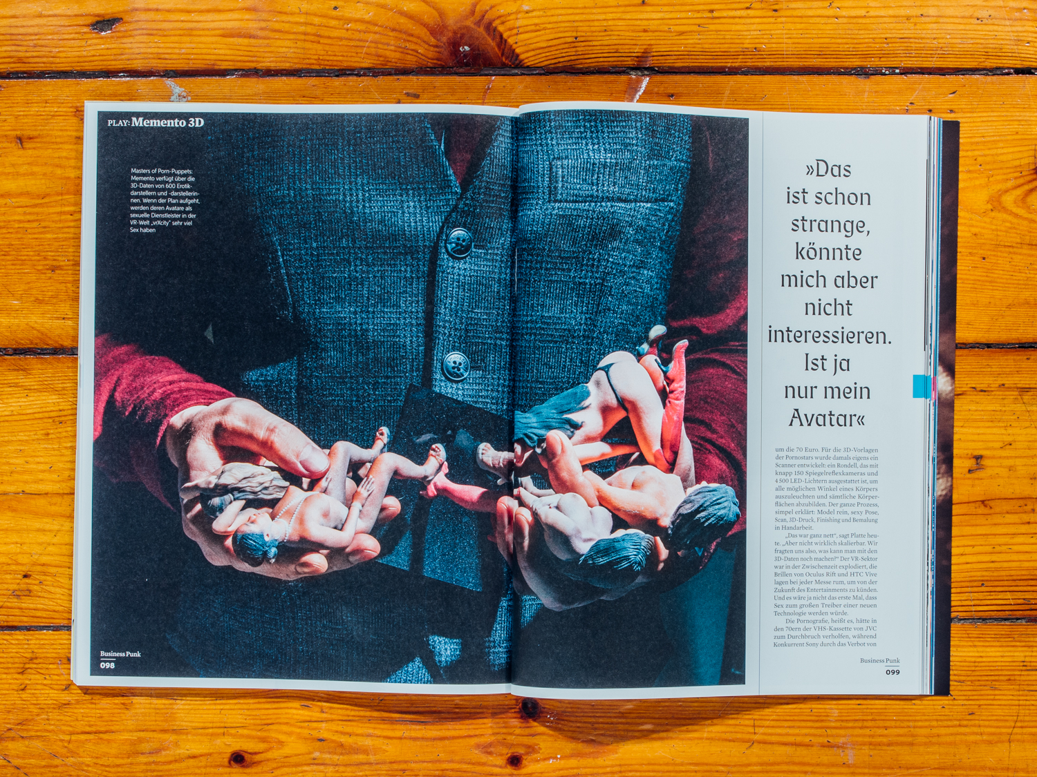Business Punk / Memento 3D, Start Up f&uuml;r Virtuelle Pornografie / Januar 2018