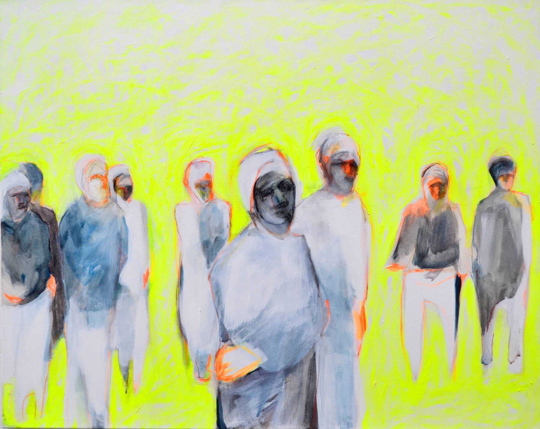 O.T., Mischtechnik auf Leinwand, 80cm x 100cm, 2015