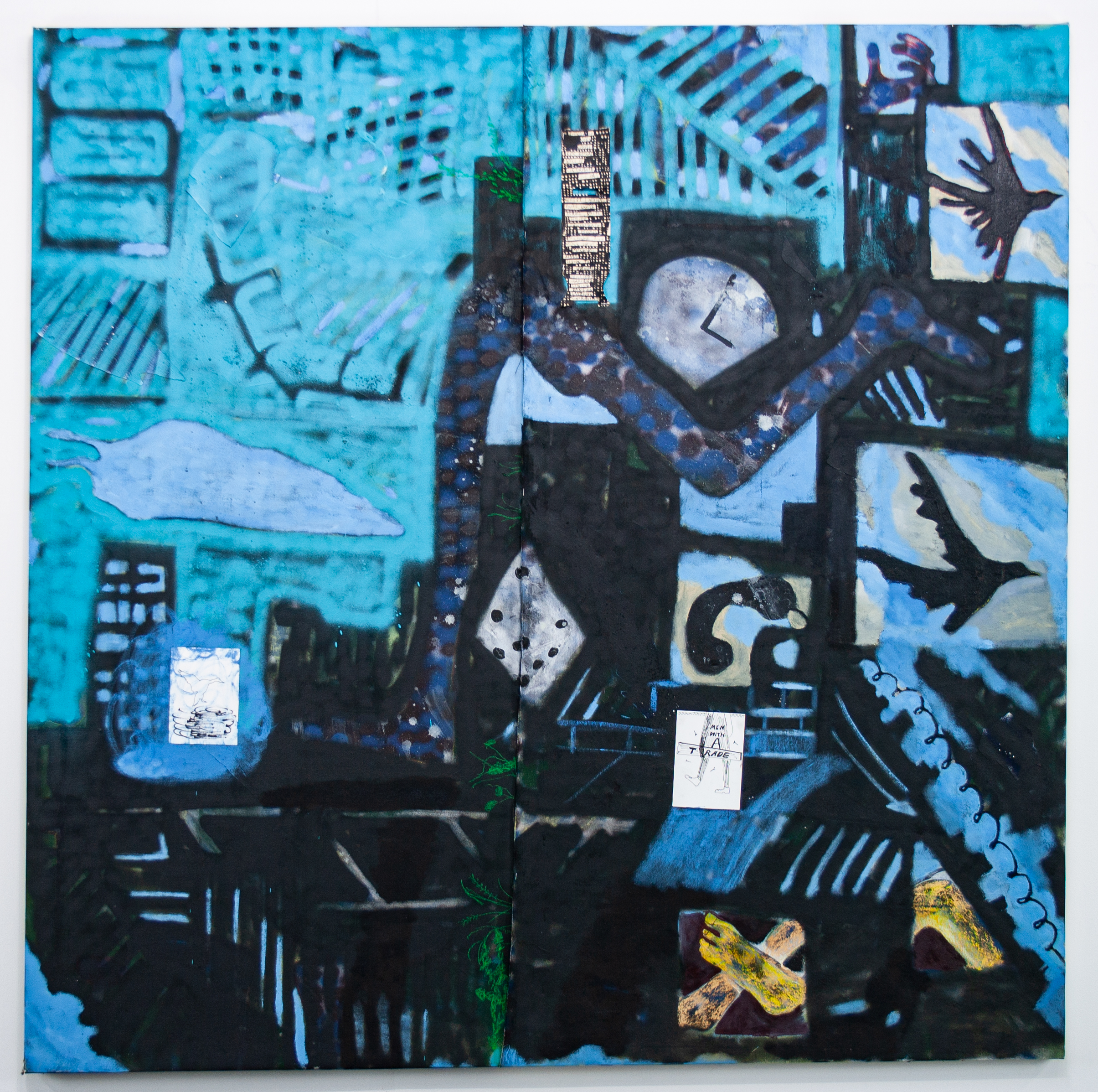  Sounds of people, 160 x1 60cm, 2022