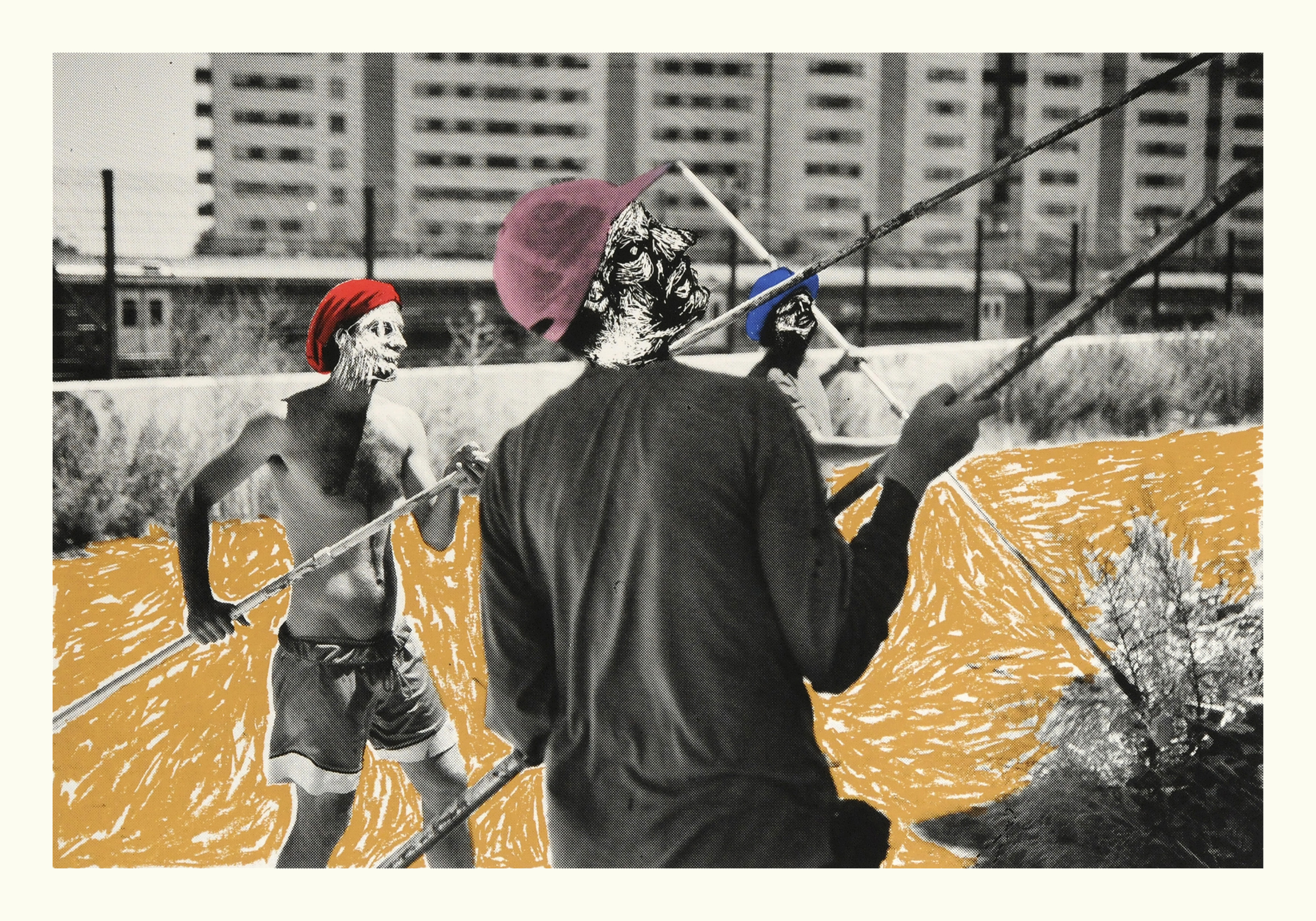 Amo-Te Lisboa #1collaboration with Tanguy Bombonera, screen print on paper, printed by 56Fili, edition of 10, 35x50 cm, 2015