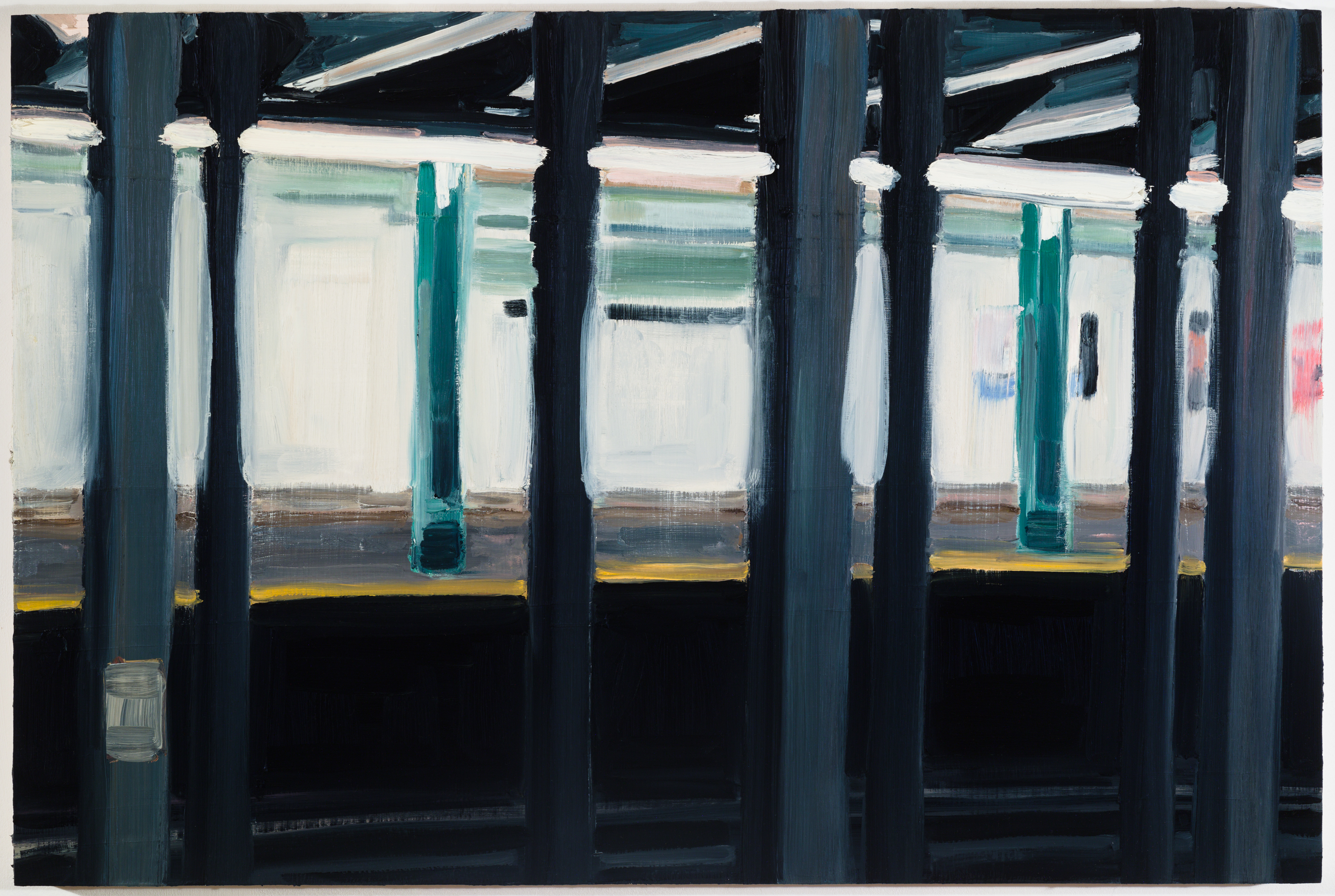 The other side, 2015. 20 x 30 in, Oil on panel