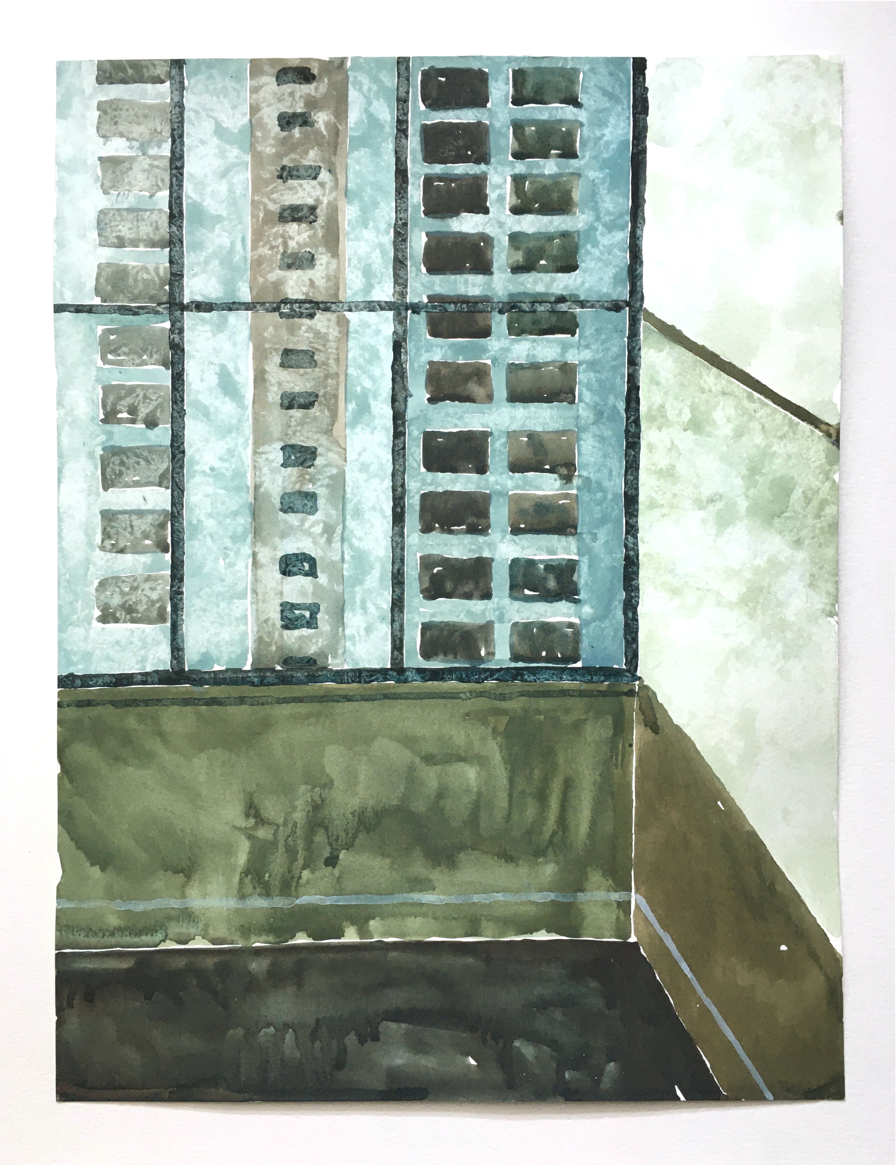 "MV 06" gouache on paper, 12 x 16 in., 2020