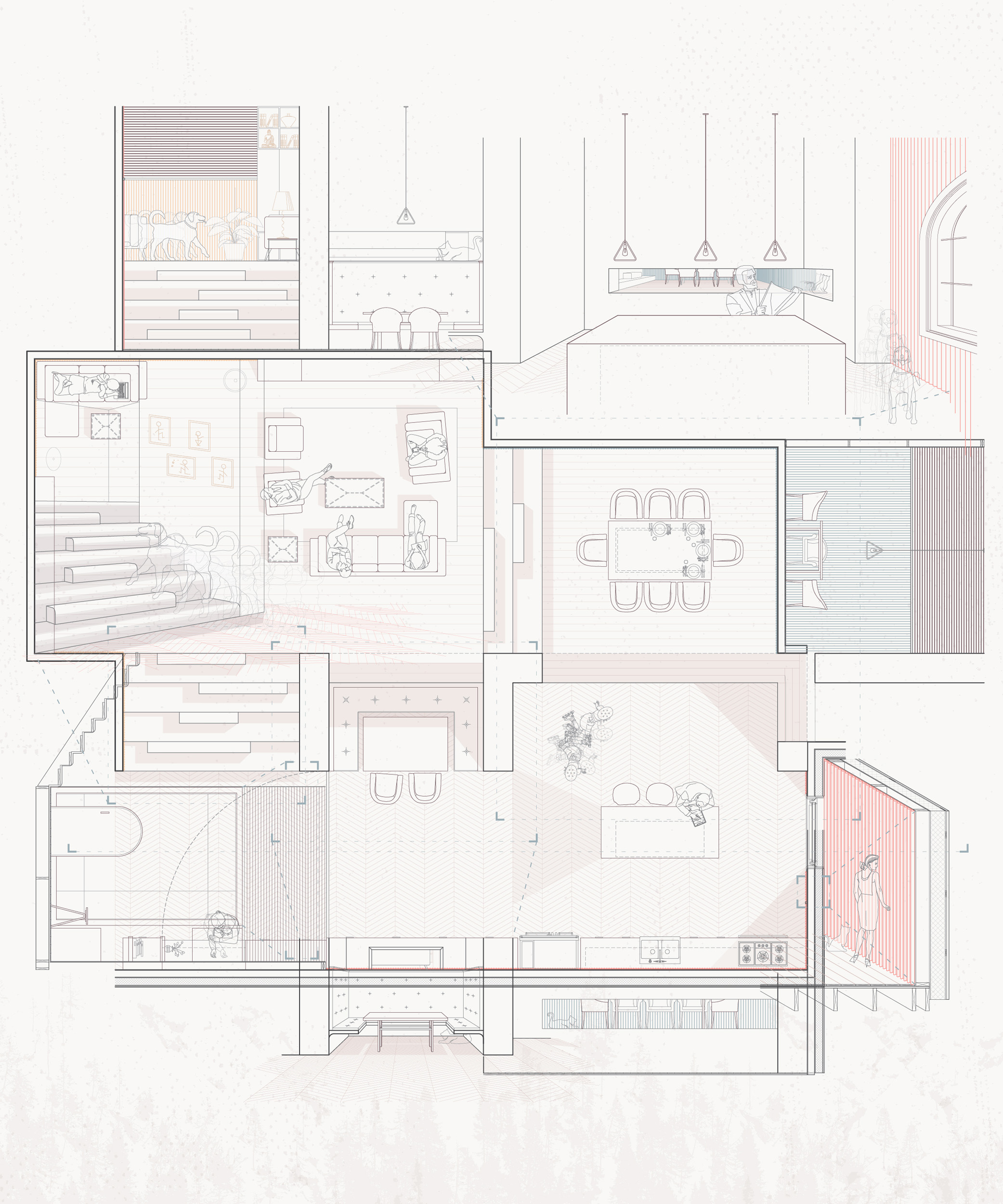 KITCHEN LIVING DINING