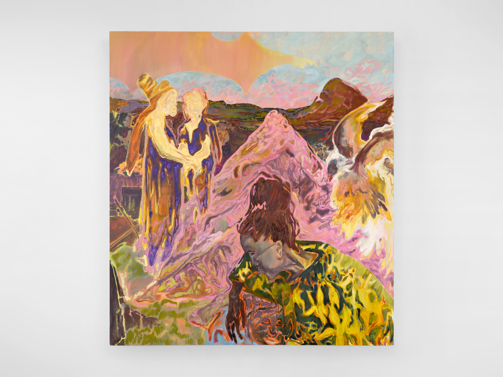 After Tears, 2022, oil on linen, 74 1/4 x 67 1/4 in