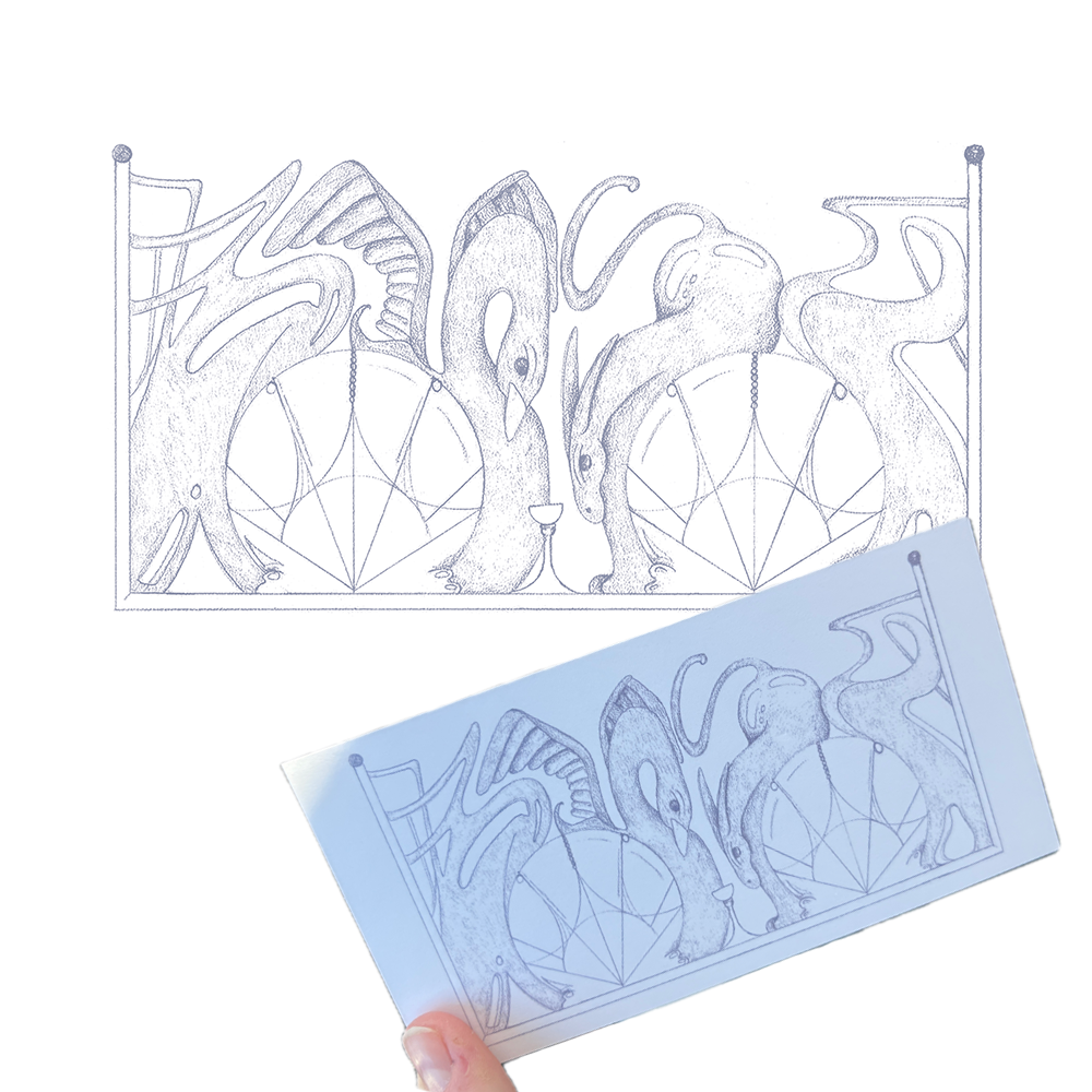 Illustration for Cup packaging insert