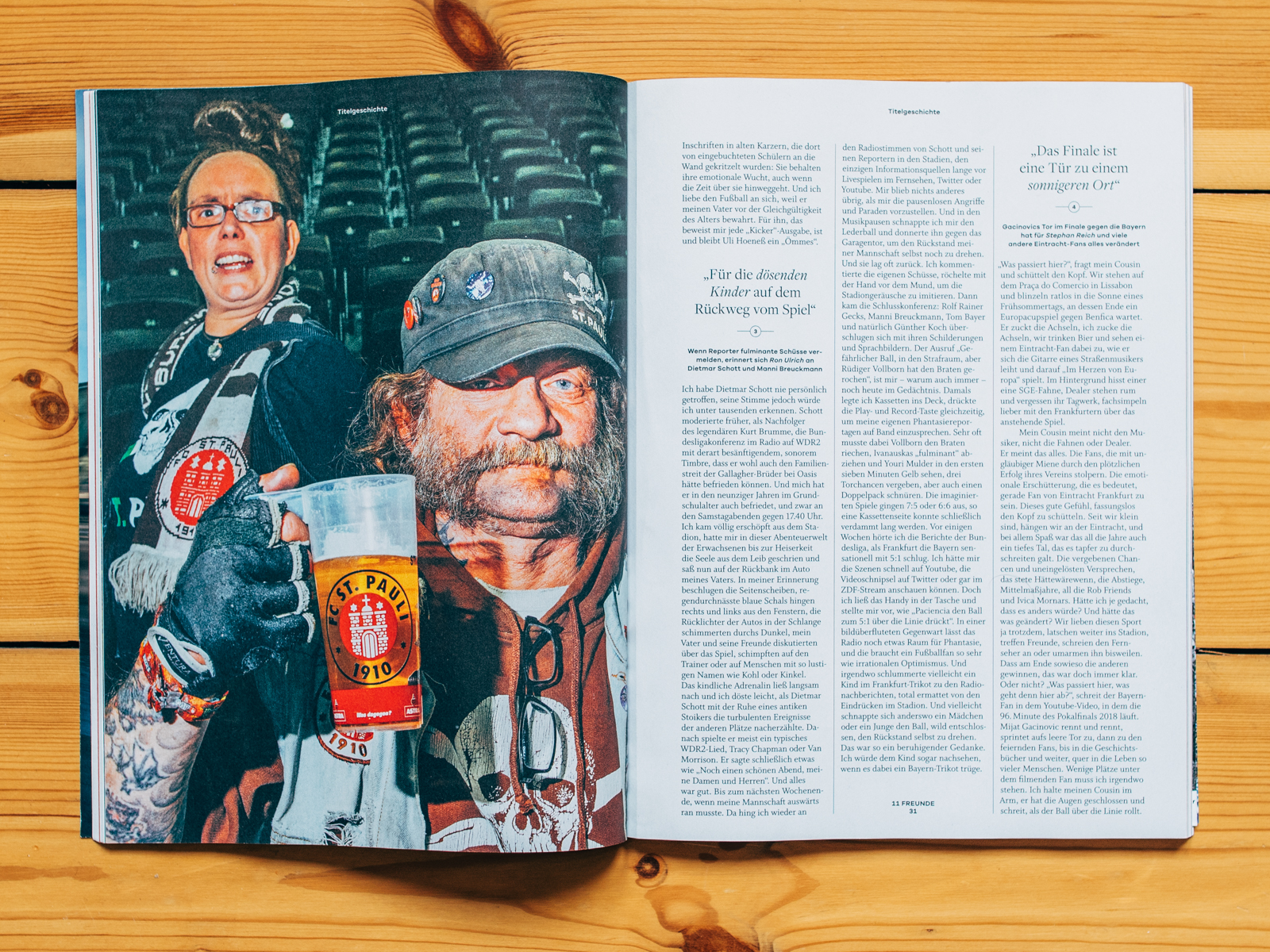 11 FREUNDE 217 / St Pauli Fan for the Cover story / Dezember 2019