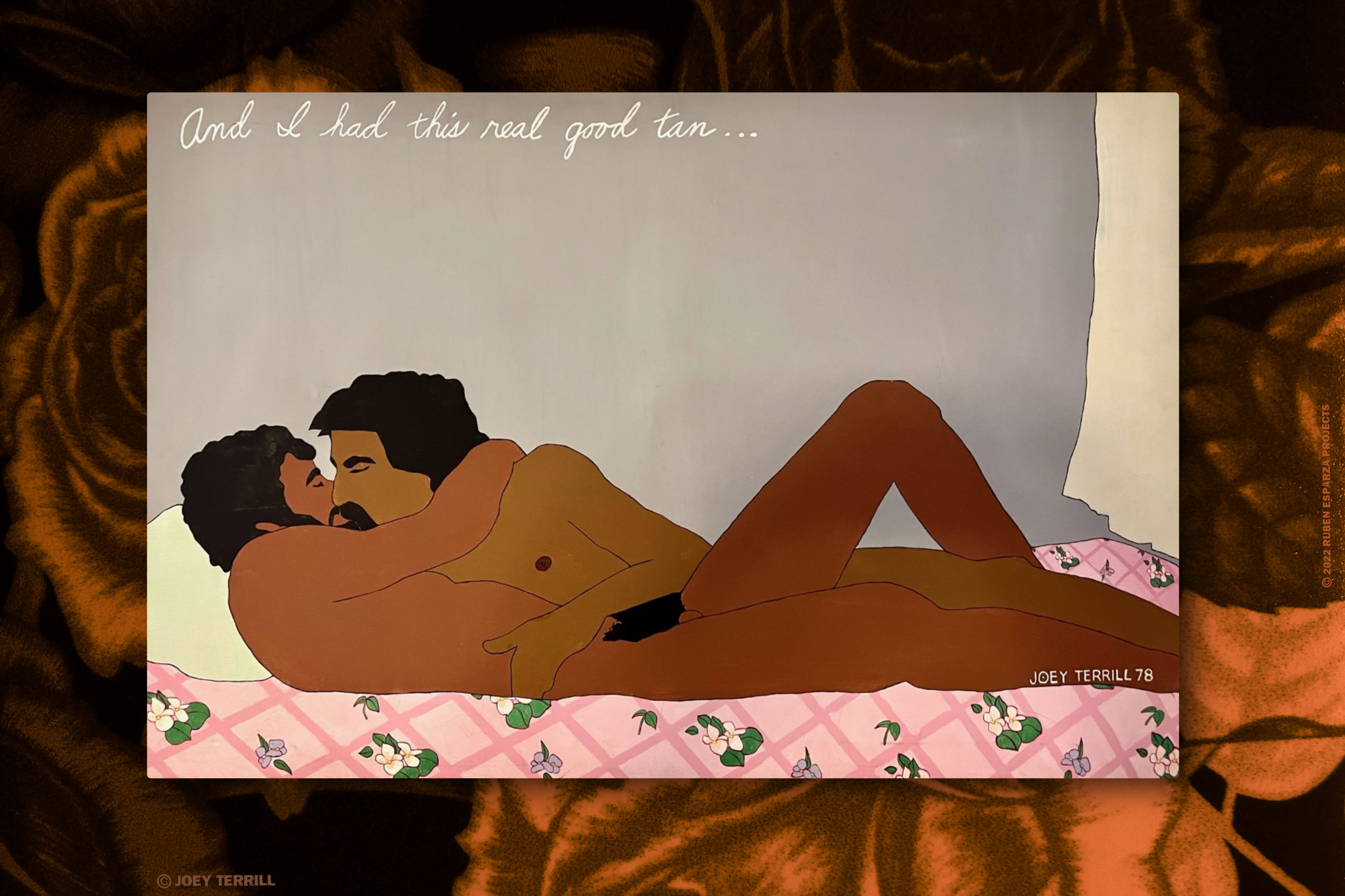 And I Had a Really Good Tan… ©Joey Terrill, 1978 Acrylic on canvas