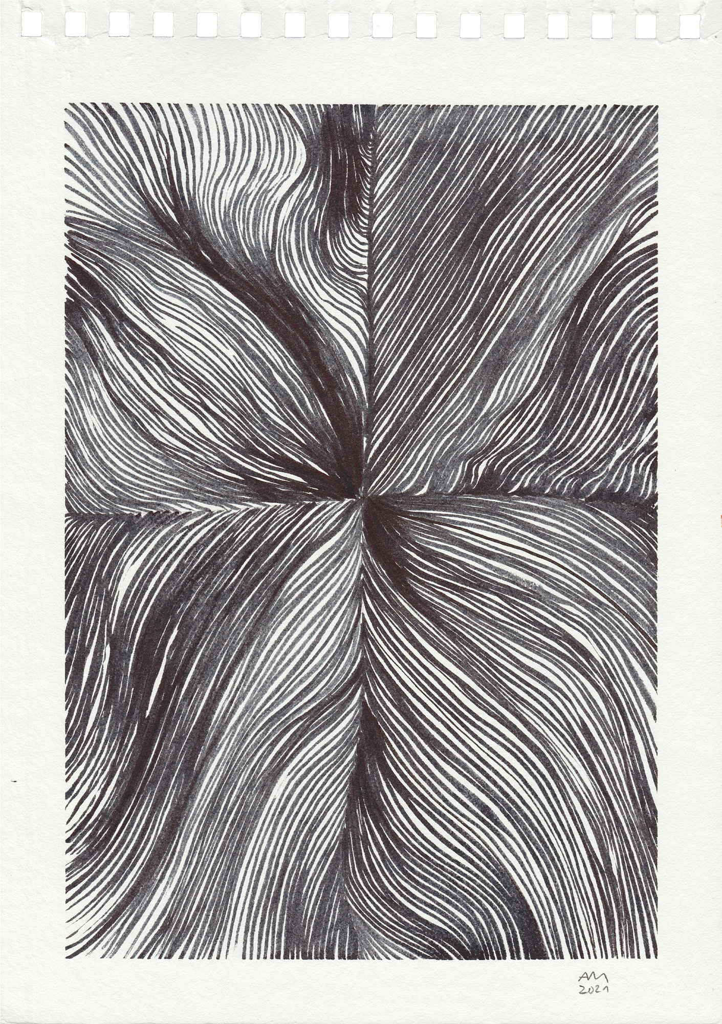Ink on paper, 2021, 29.7 x 21 cm