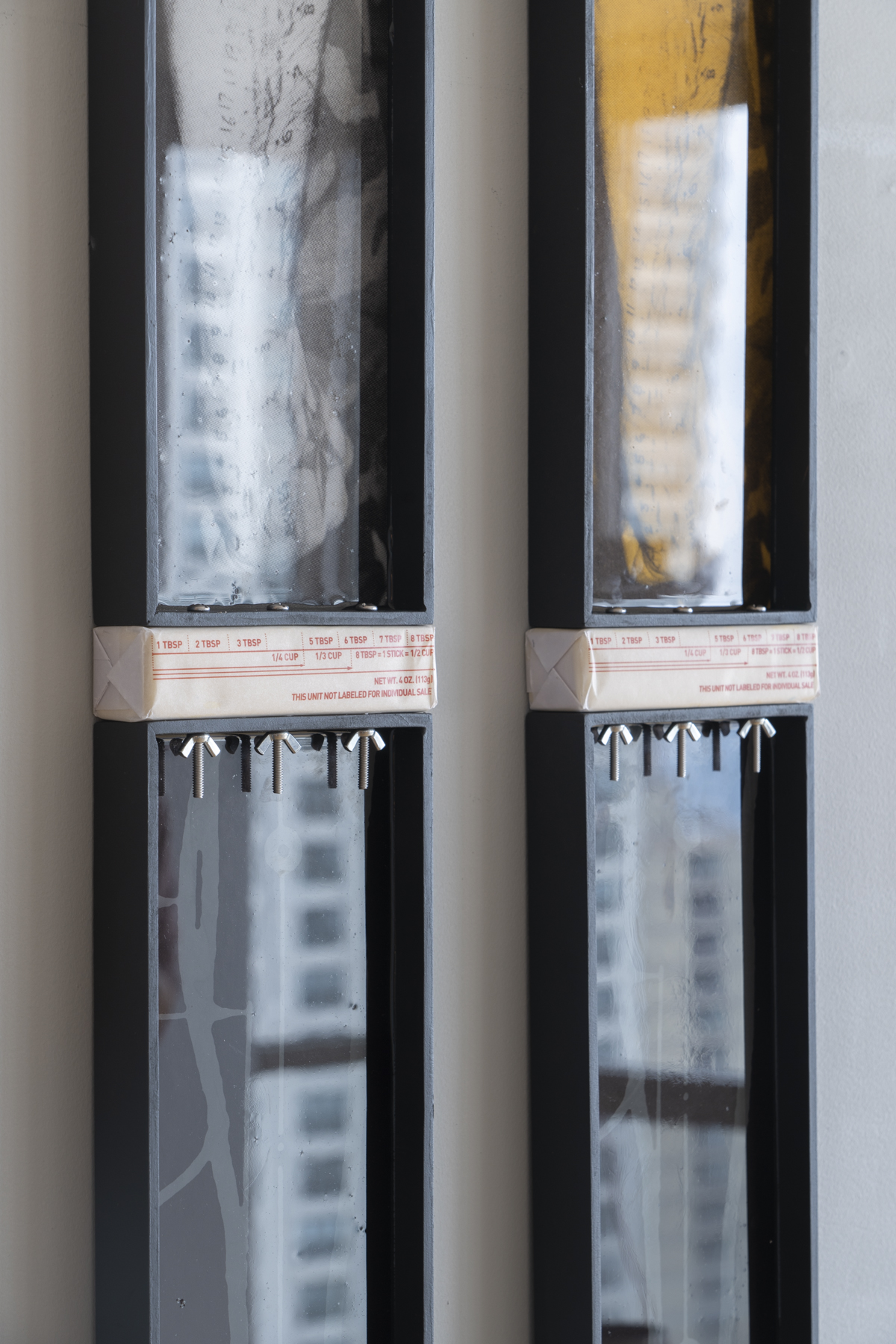 Limits, custom frame, archival print, resin, paper, wing nuts, Photography: Jesse Meredith