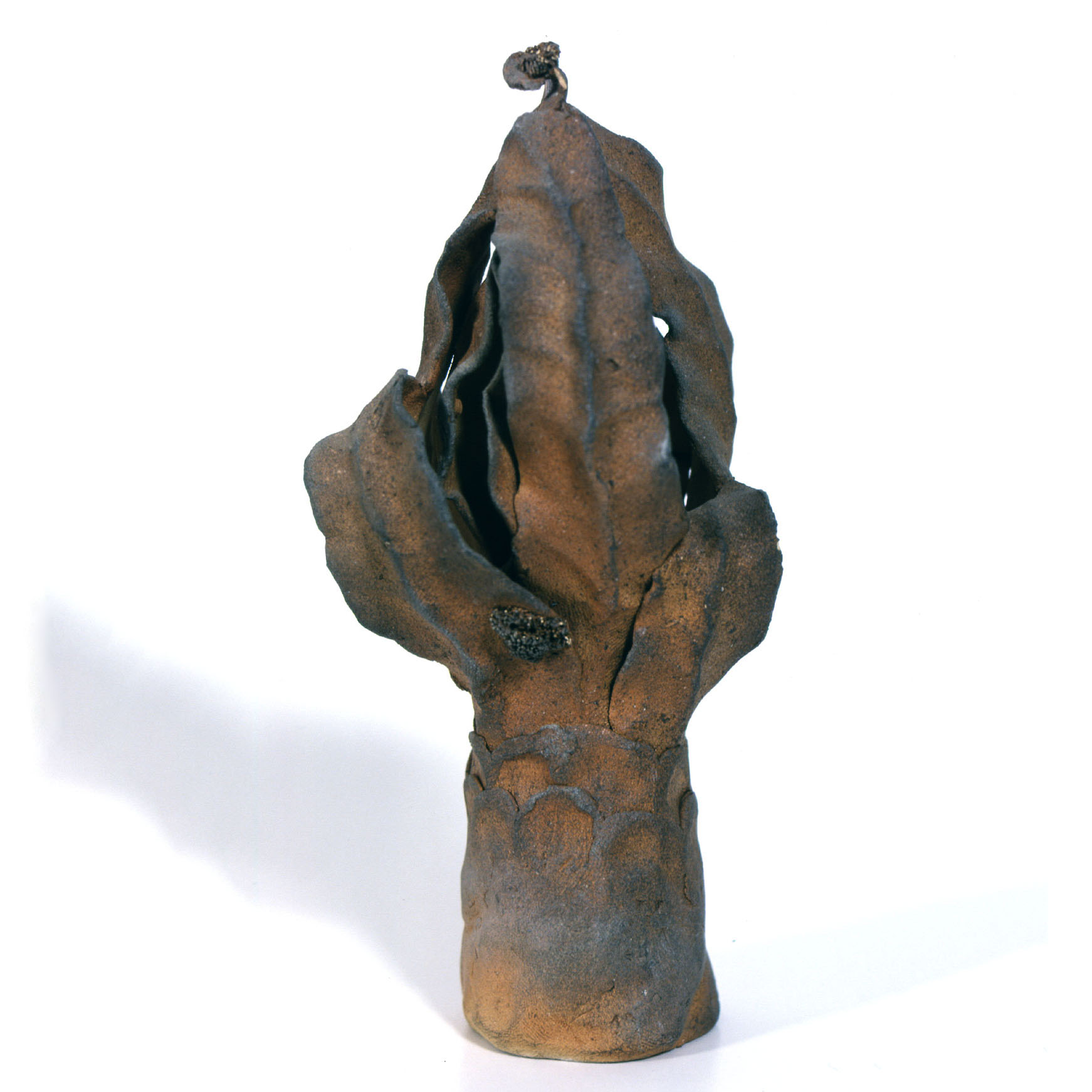 Sculpture with leaves, 1965Ceramic stonewareHeight 17cm