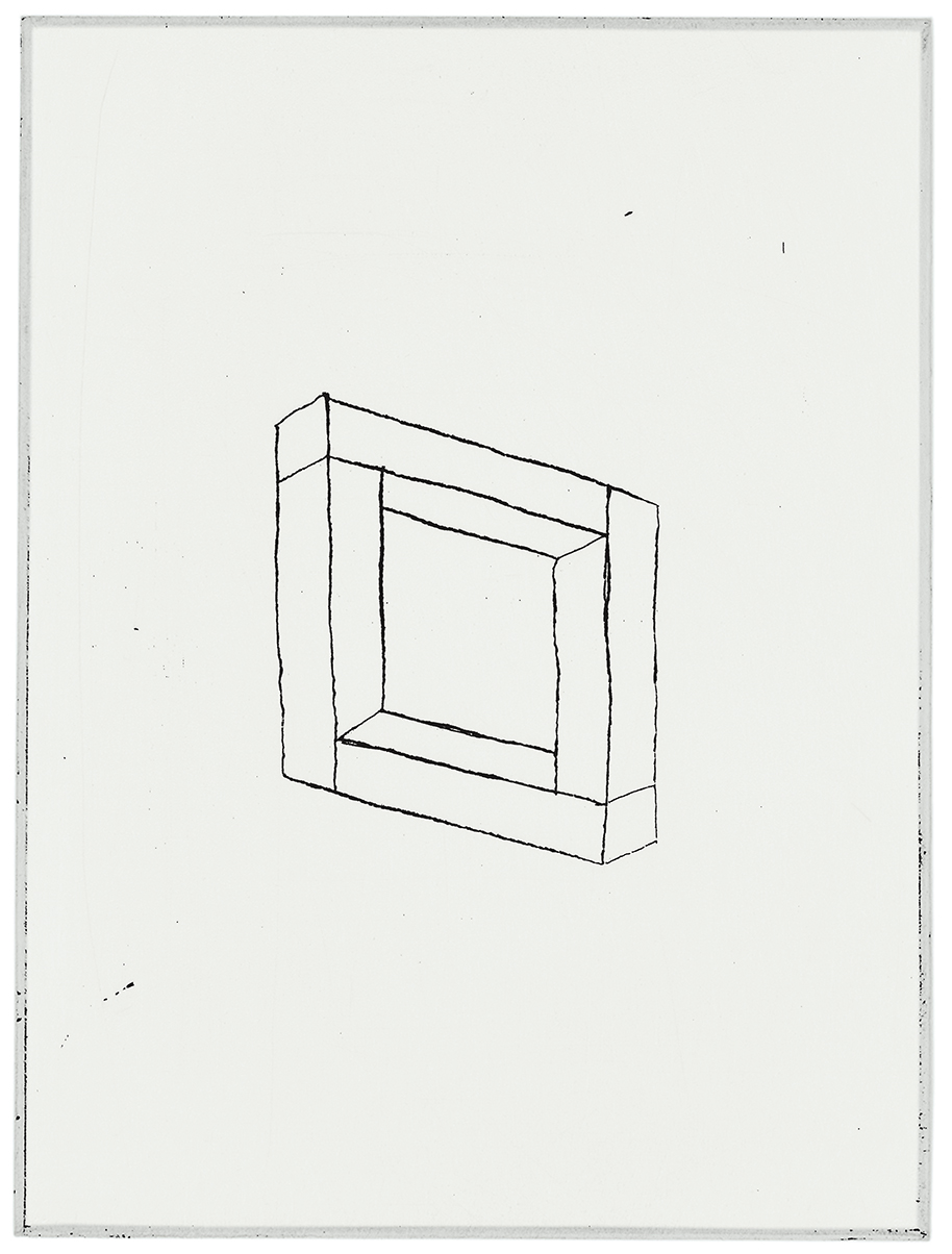 Proposal for Sculpture (1), 2003. Etching; 4 &times; 3 inches