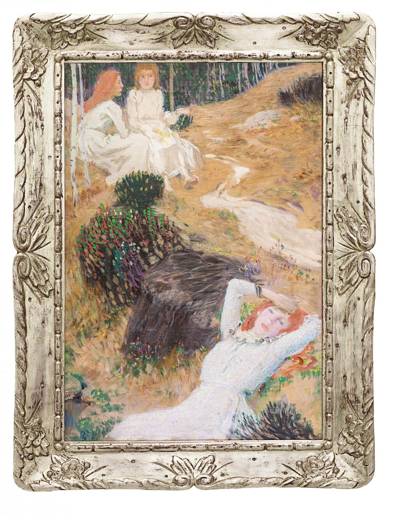 Jan Preisler, Tři dívky v lese, 1906, olej na plátně, Fotografie: Artplus