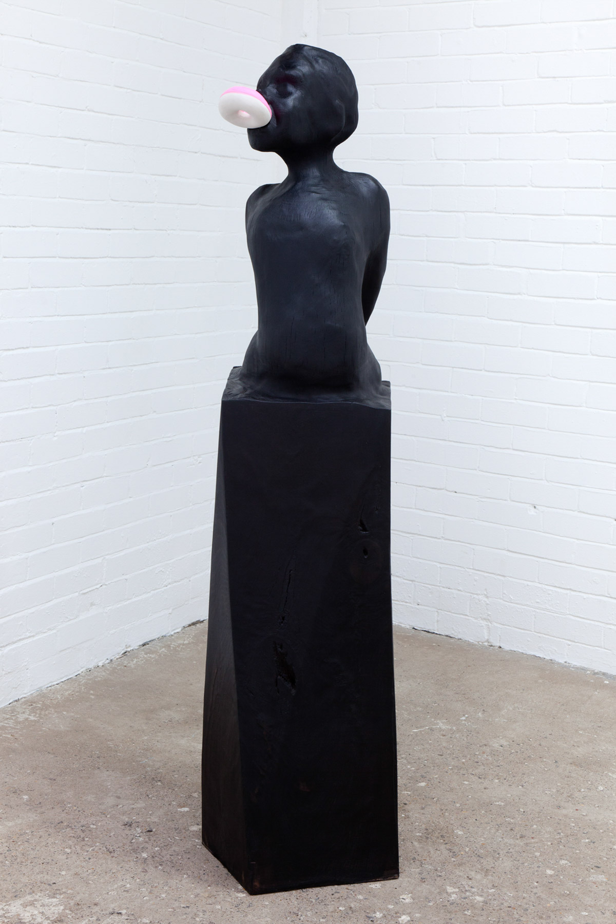 Daughters are spoons, sometimes they grow into knives Ebonised beech, chalk, wax,40 x 47 x 157cmUnique2014