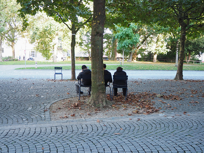 Mittagspause, Aarau atmet aus. 