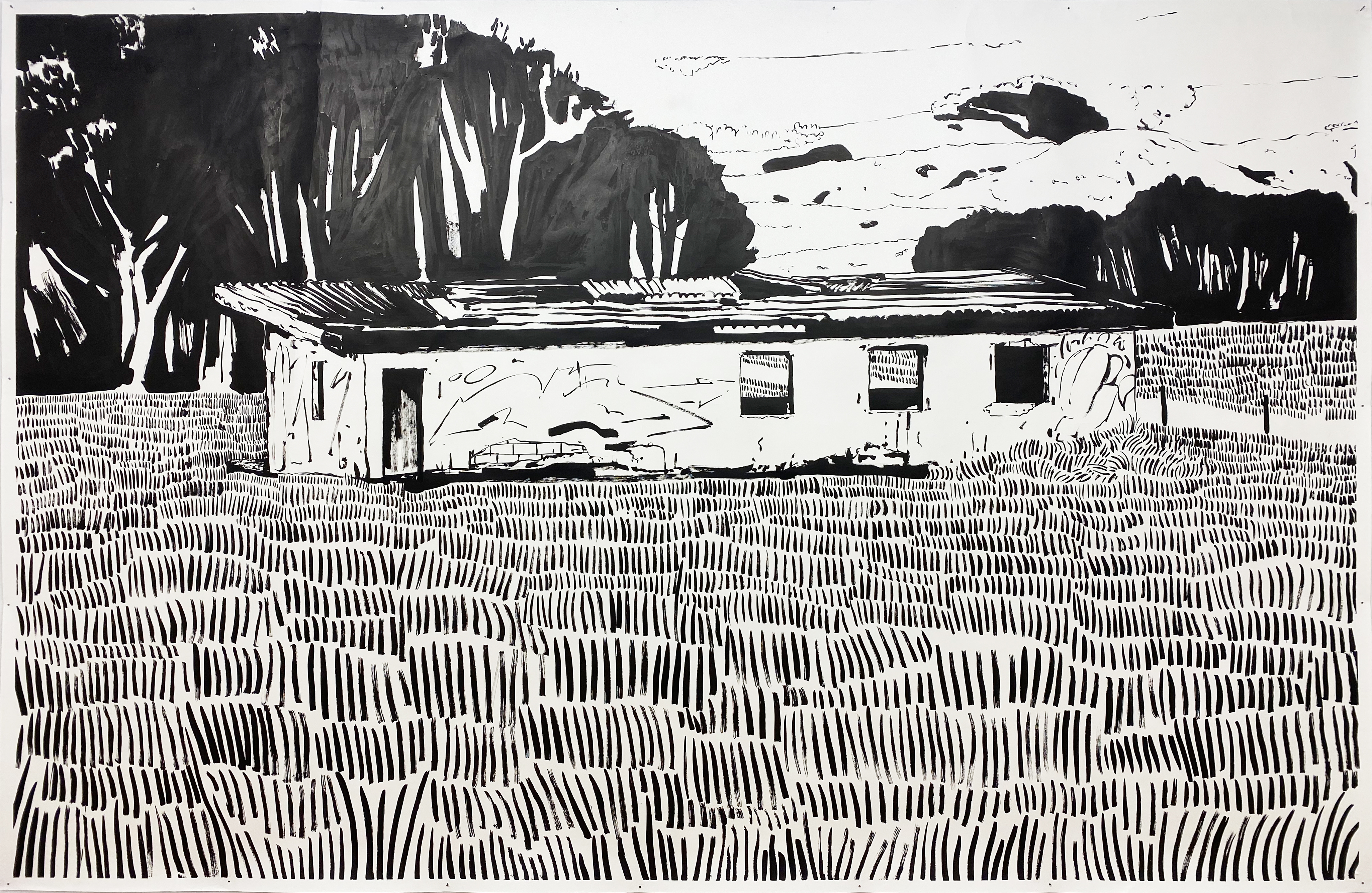 Untitled (Santa Comba) / Ink on paper / 220cm x 330cm / 2022