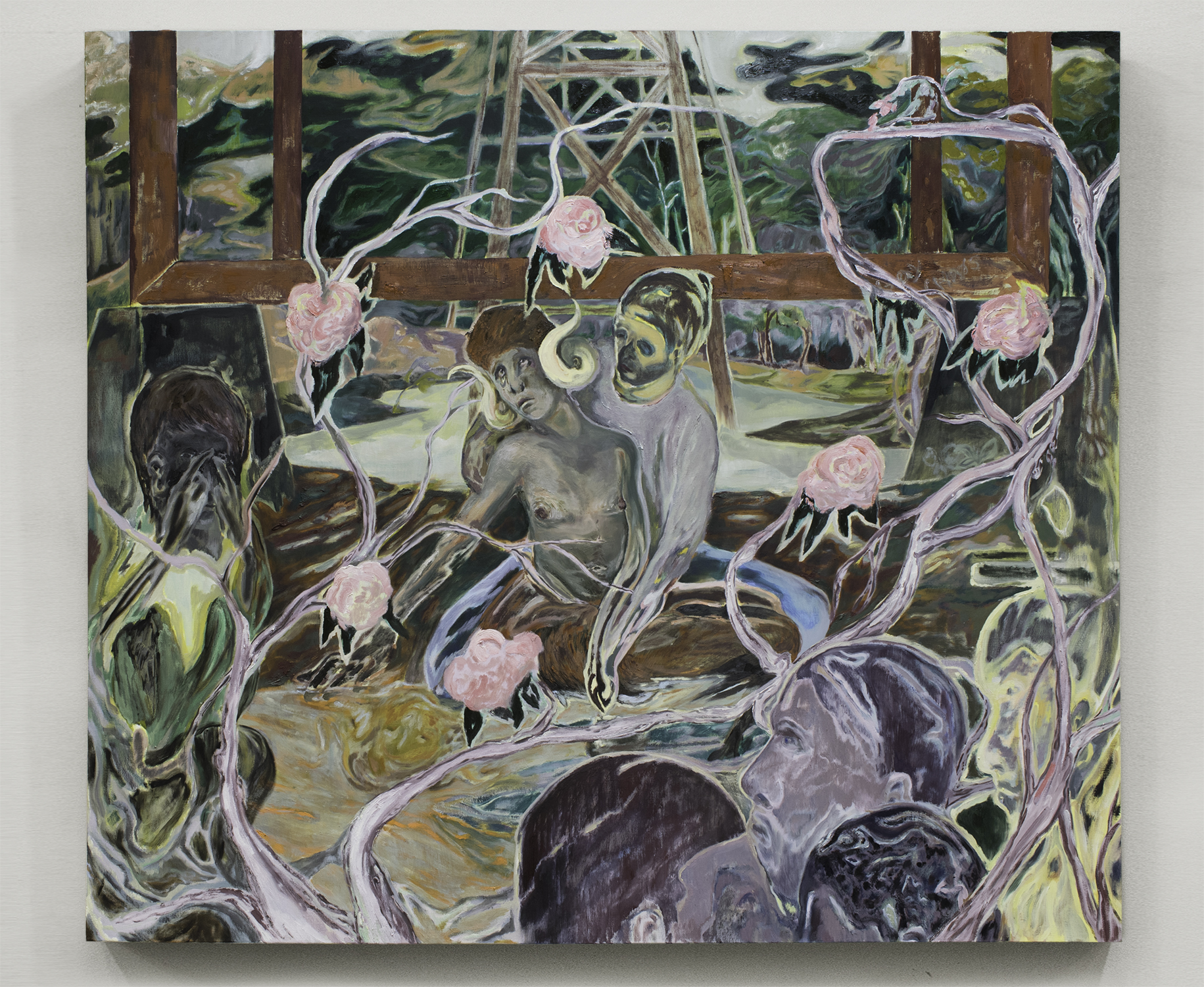 Pope Lick Creek, oil on linen, 59 x 67 in, 2020