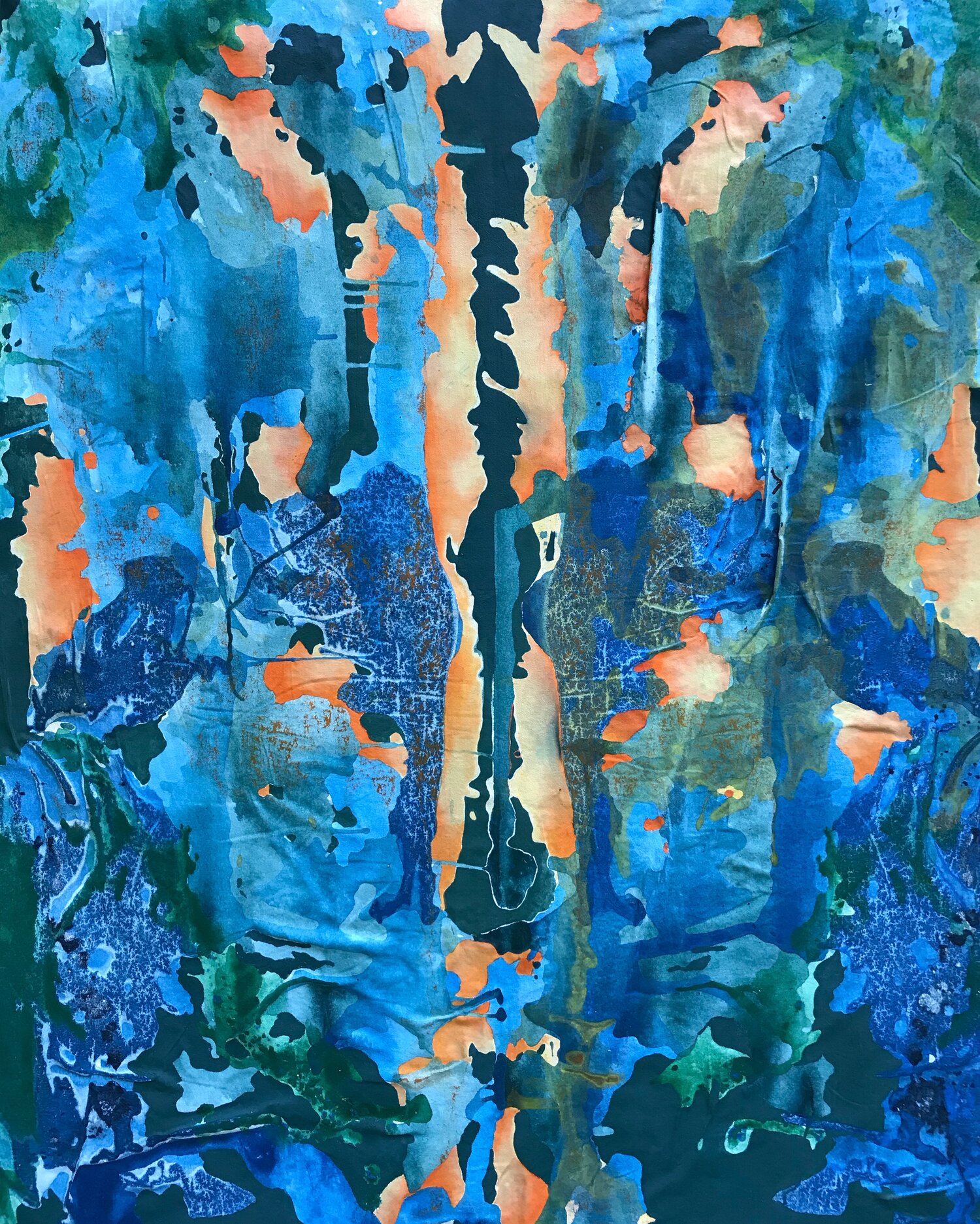 Gary's Garden acrylic and oil on canvas54” x 45”2019