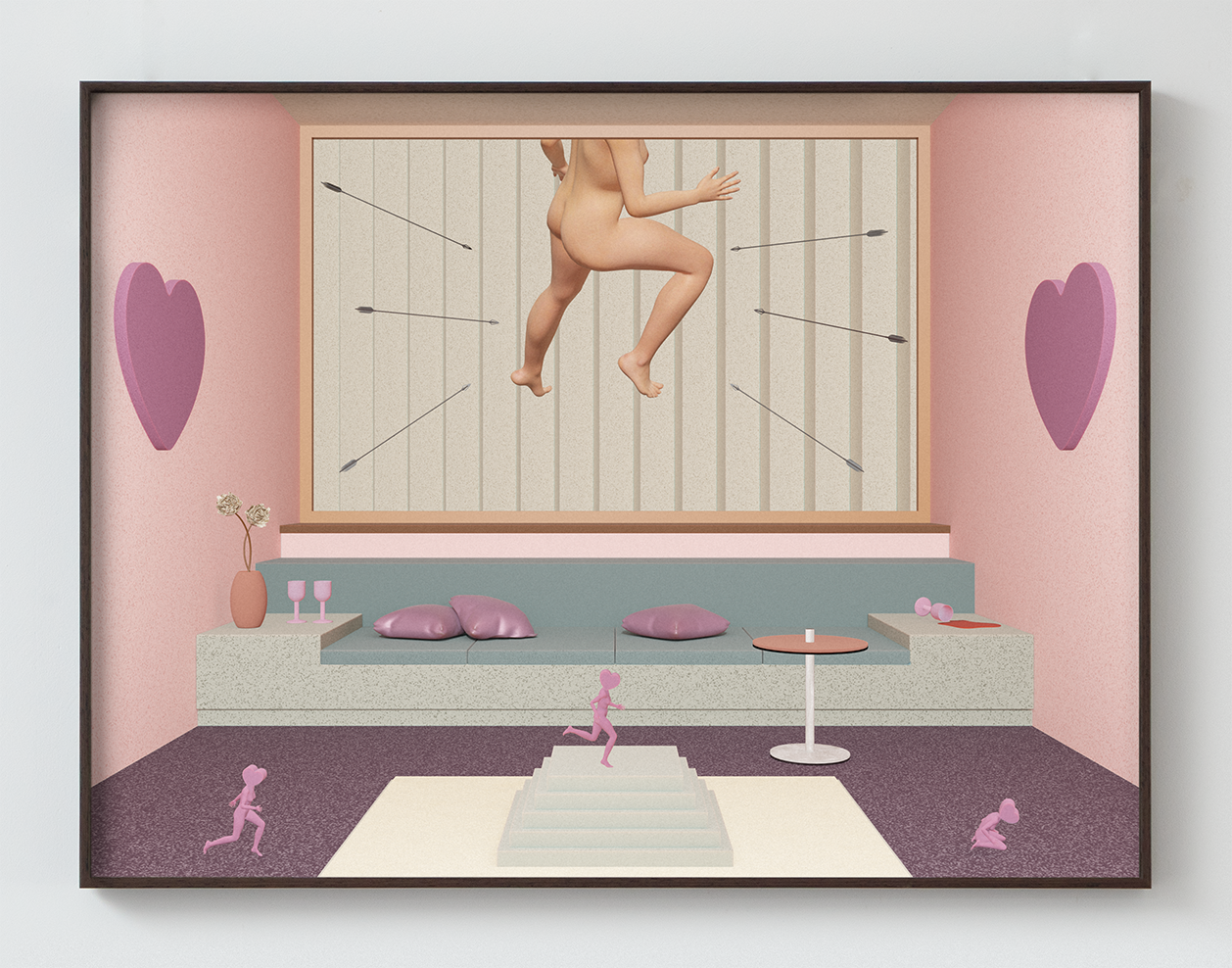 WHO AGAINST WHOM? | 2025 | PRINT ON HAHNEMÜHLE RAG, ART GLASS FRAME | 60 × 45 CM