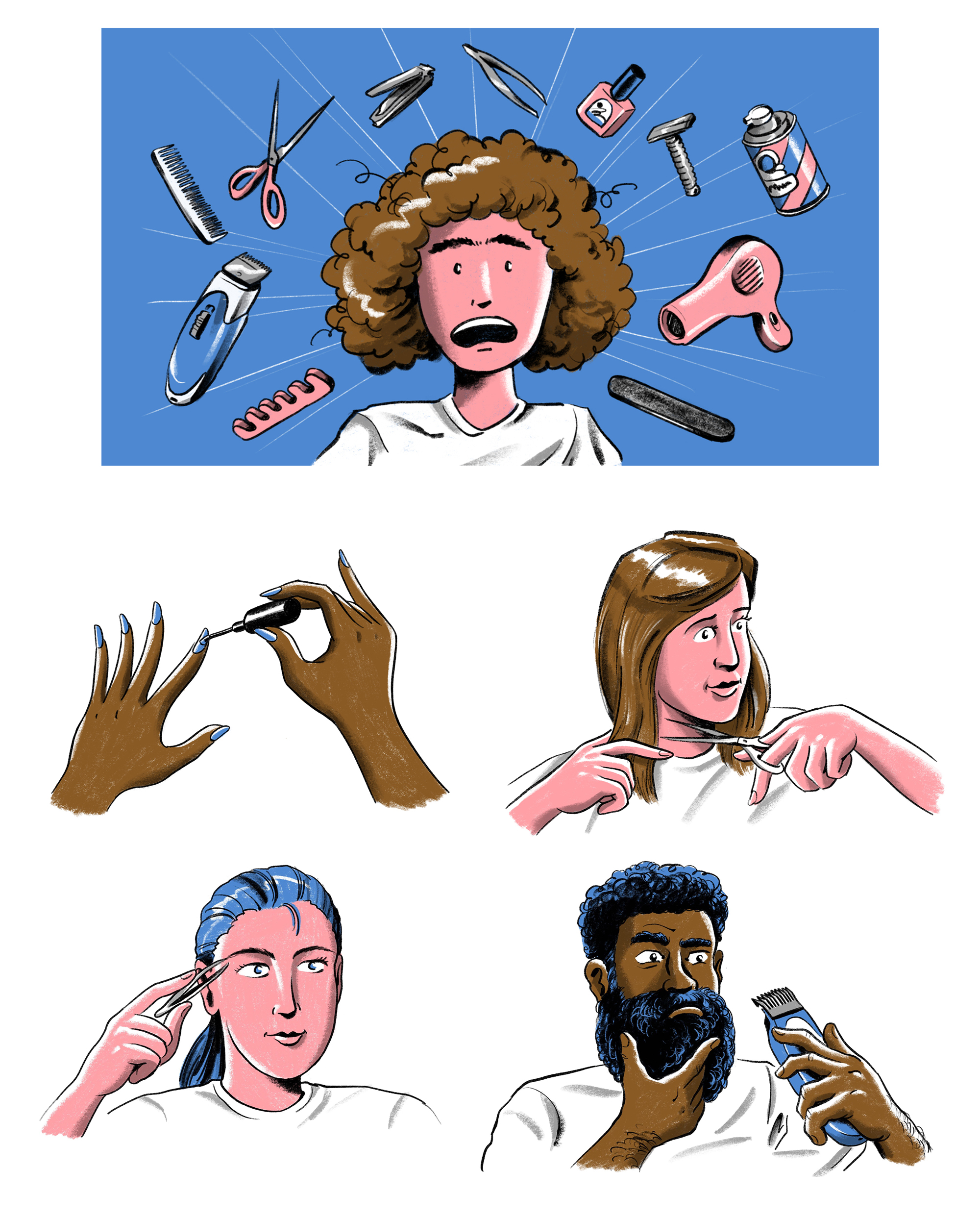 "How to keep up your grooming regimen in isolation — without disaster"