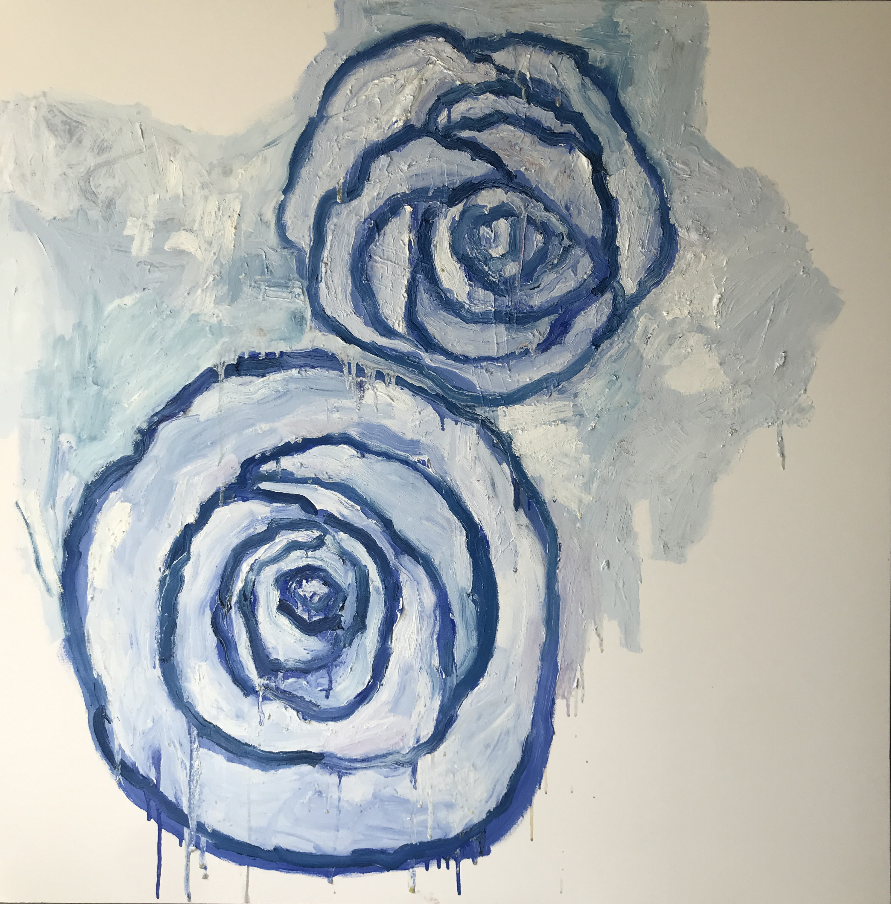 Two, 2021, Oil on canvas, 48"x48"in