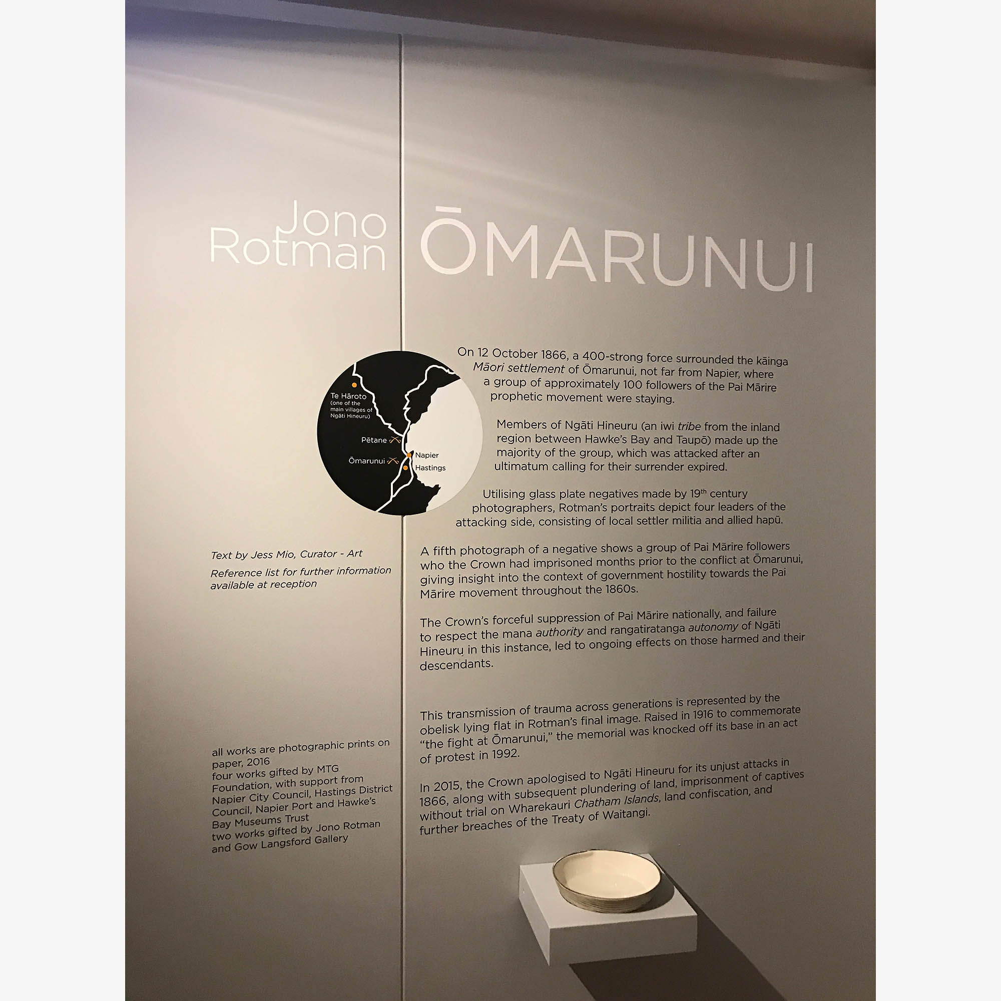 1/4Ōmarunui, MTG Hawke's Bay Tai Ahuriri, 2017