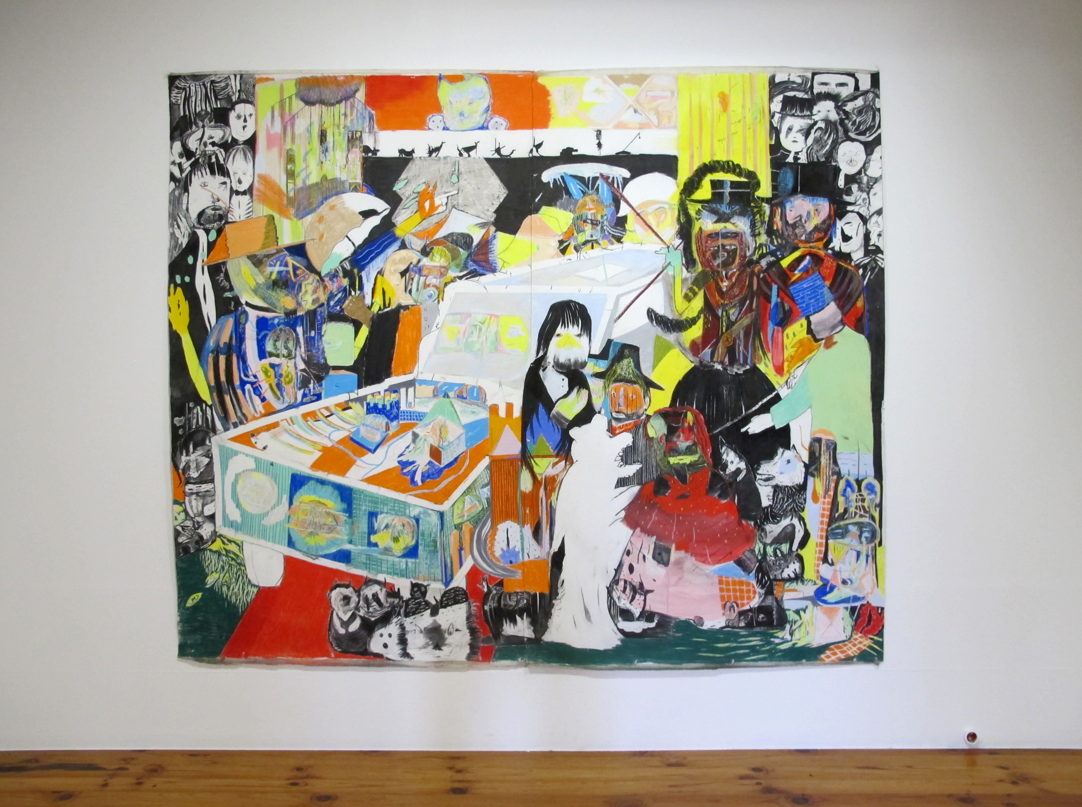 big scale artwork, colorful painting, luis almeida