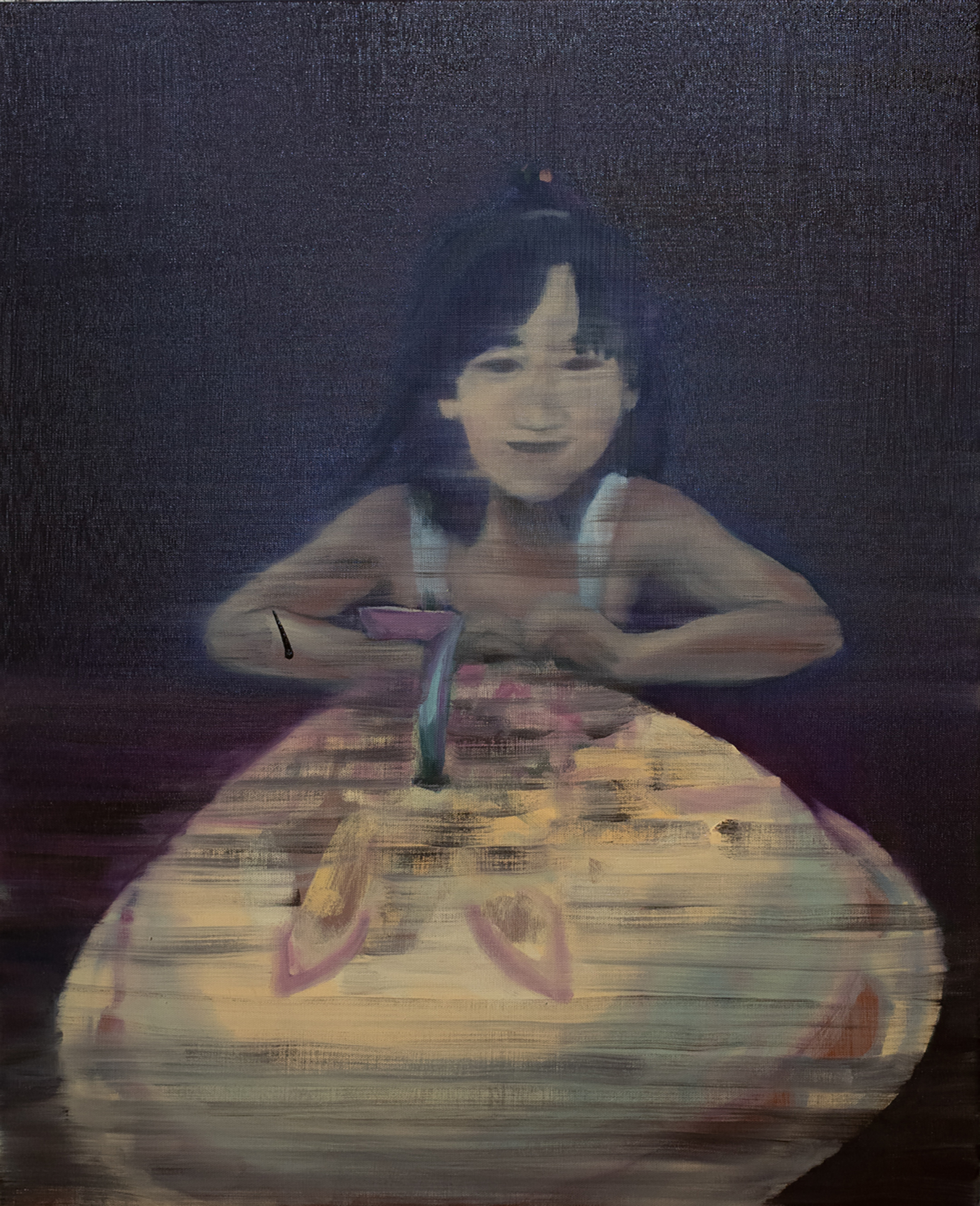 "Happy 7th Birthday", 65x53cm, oil on canvas, 2021