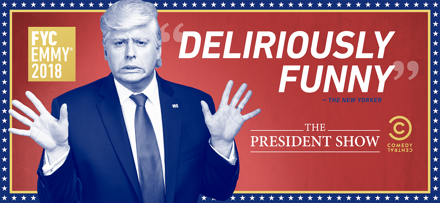 The President Show billboard ad alt