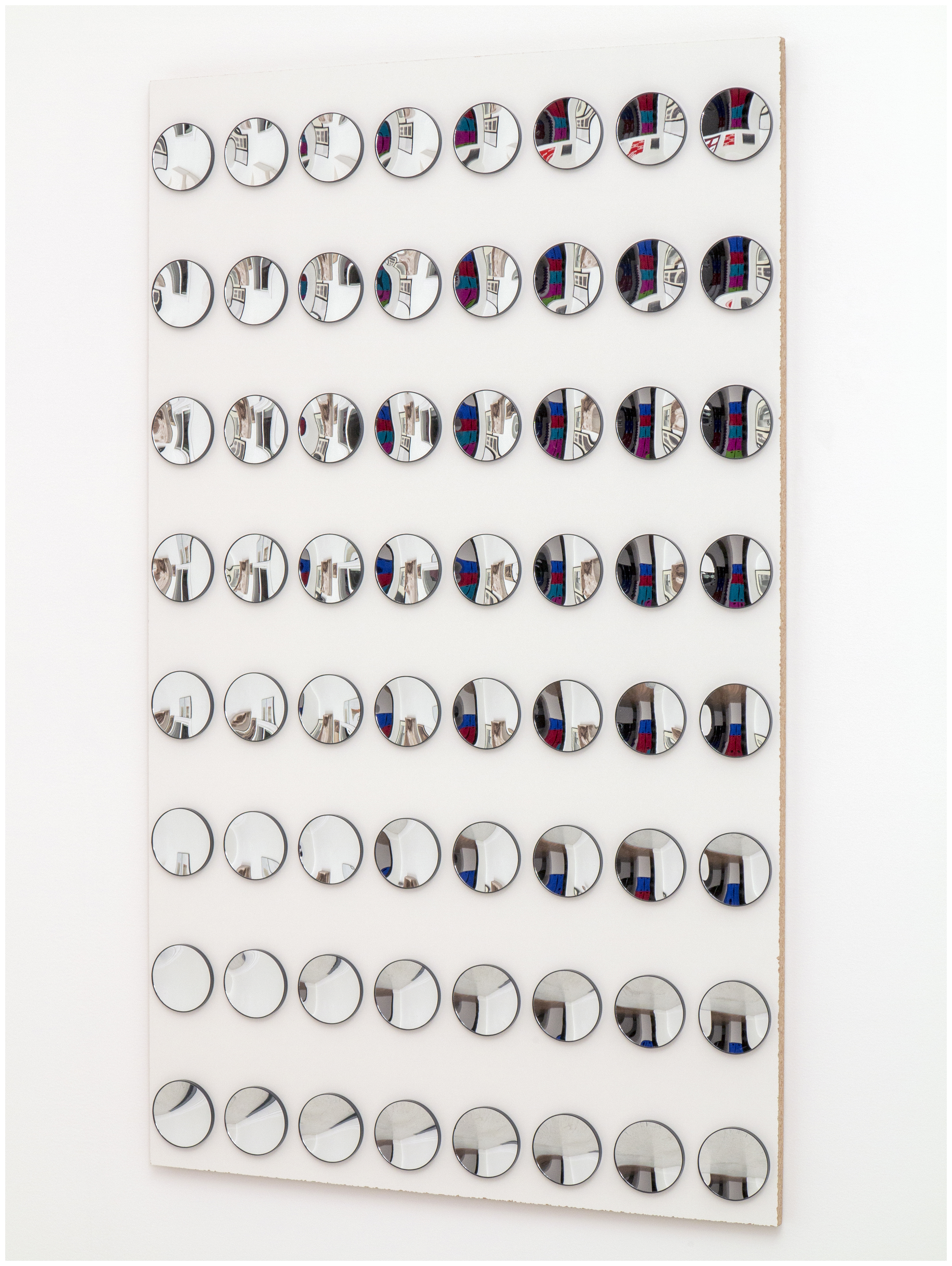 Halsa-Magnifying Mirror, 2018One case of magnifying mirrors, melamine33.563 x 55.625 x 1.484 in.85.25 x 141.29 x 3.77 cm