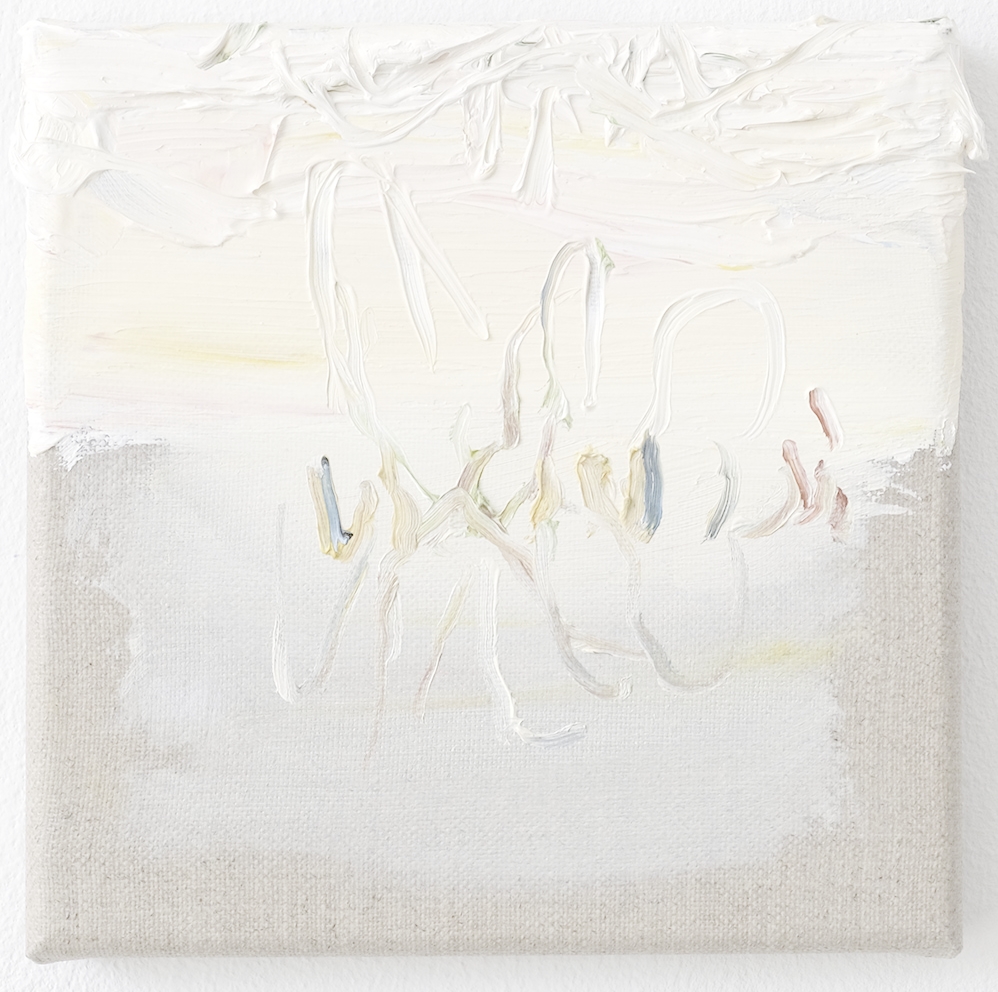  Remove the fibula and chew carefully, oil on linen, 24 x 24 cm, 2022