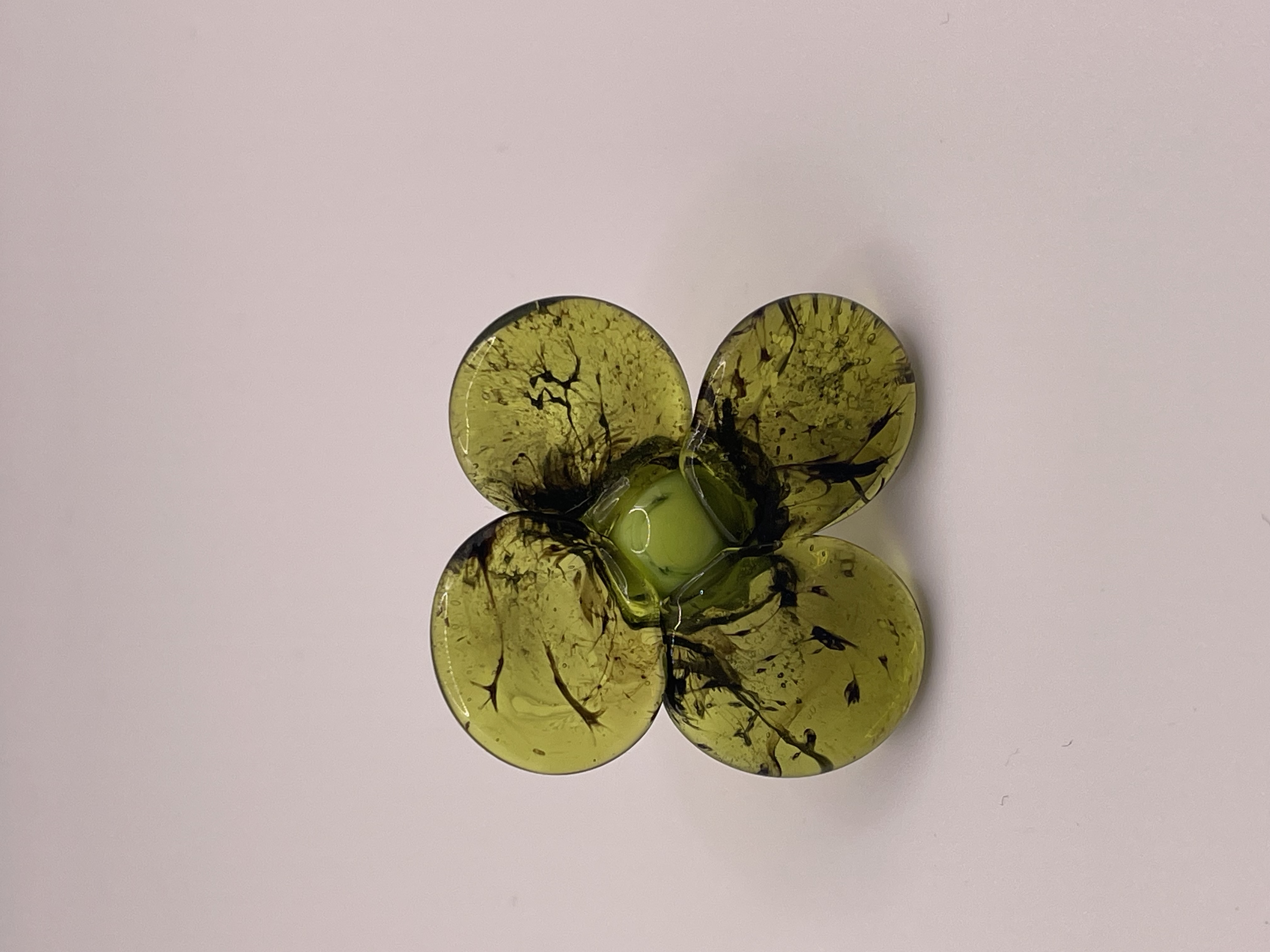 Flower Lapel Pin, Glass, 2024