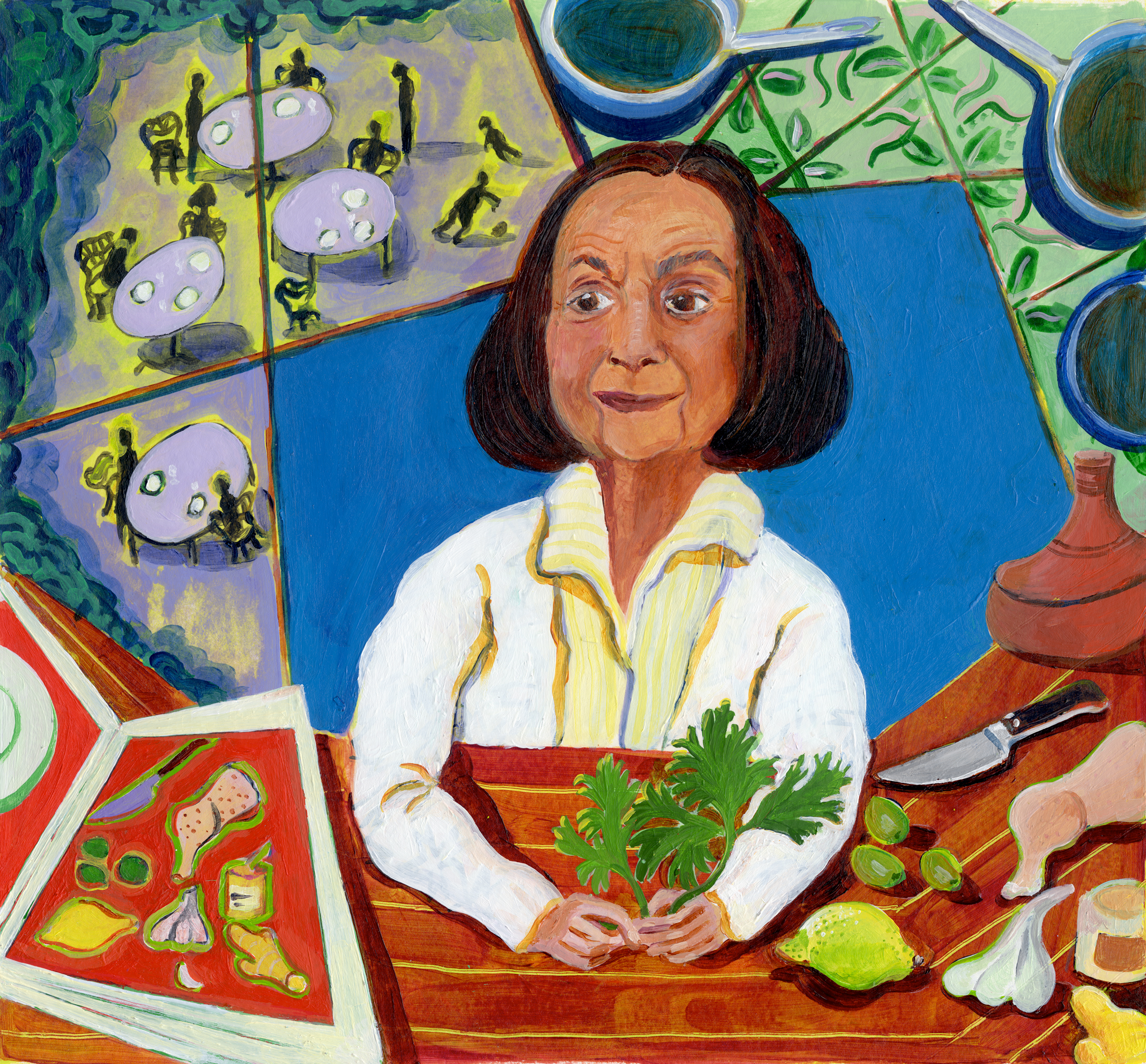 The cookbook writer Claudia Roden for London Frieze Week, 2020