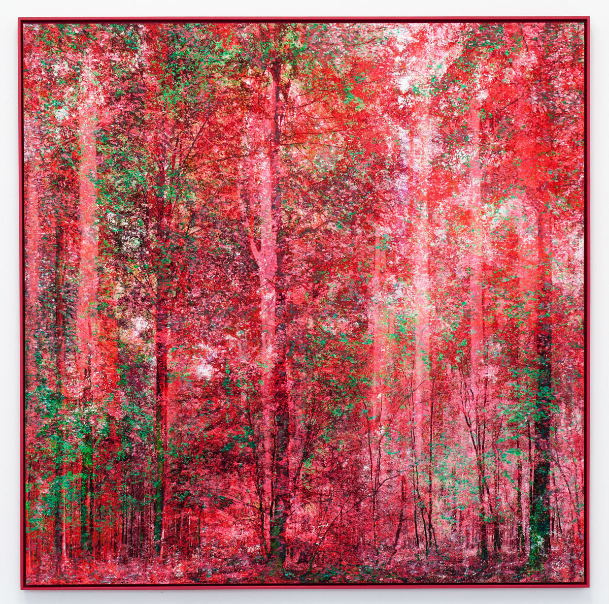 "Songe", rose, 90x90cm, 2022