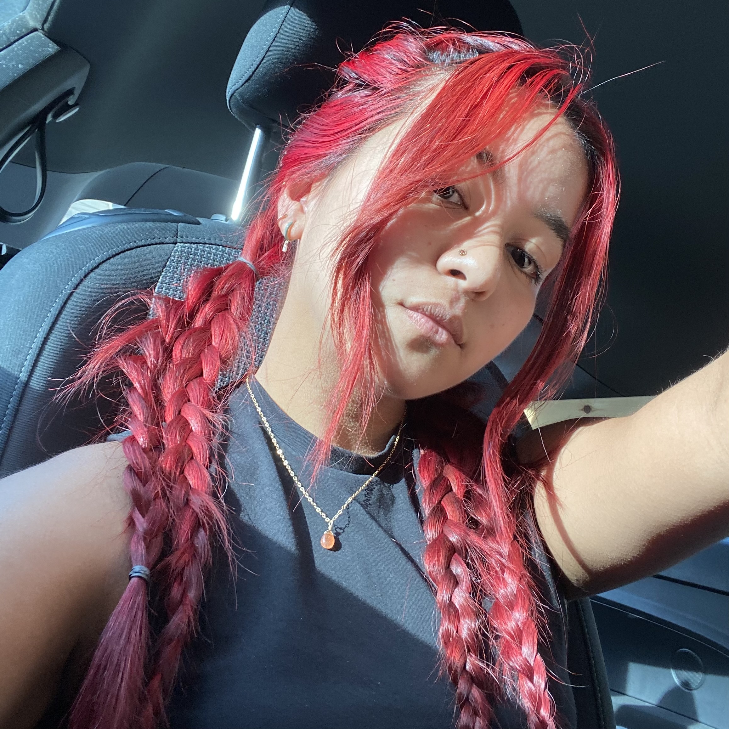went BRIGHT red