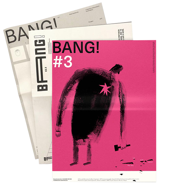 Art direction and graphic design "BANG!" for Klaas Verplancke - 2019