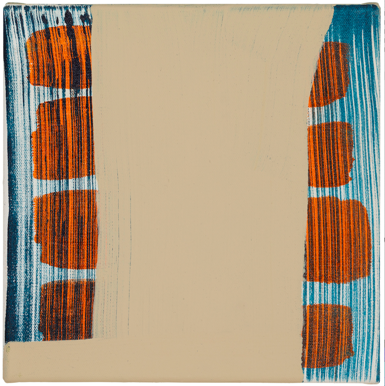 Curtains, 2020, Acrylic on linen, 20 x 20 xm