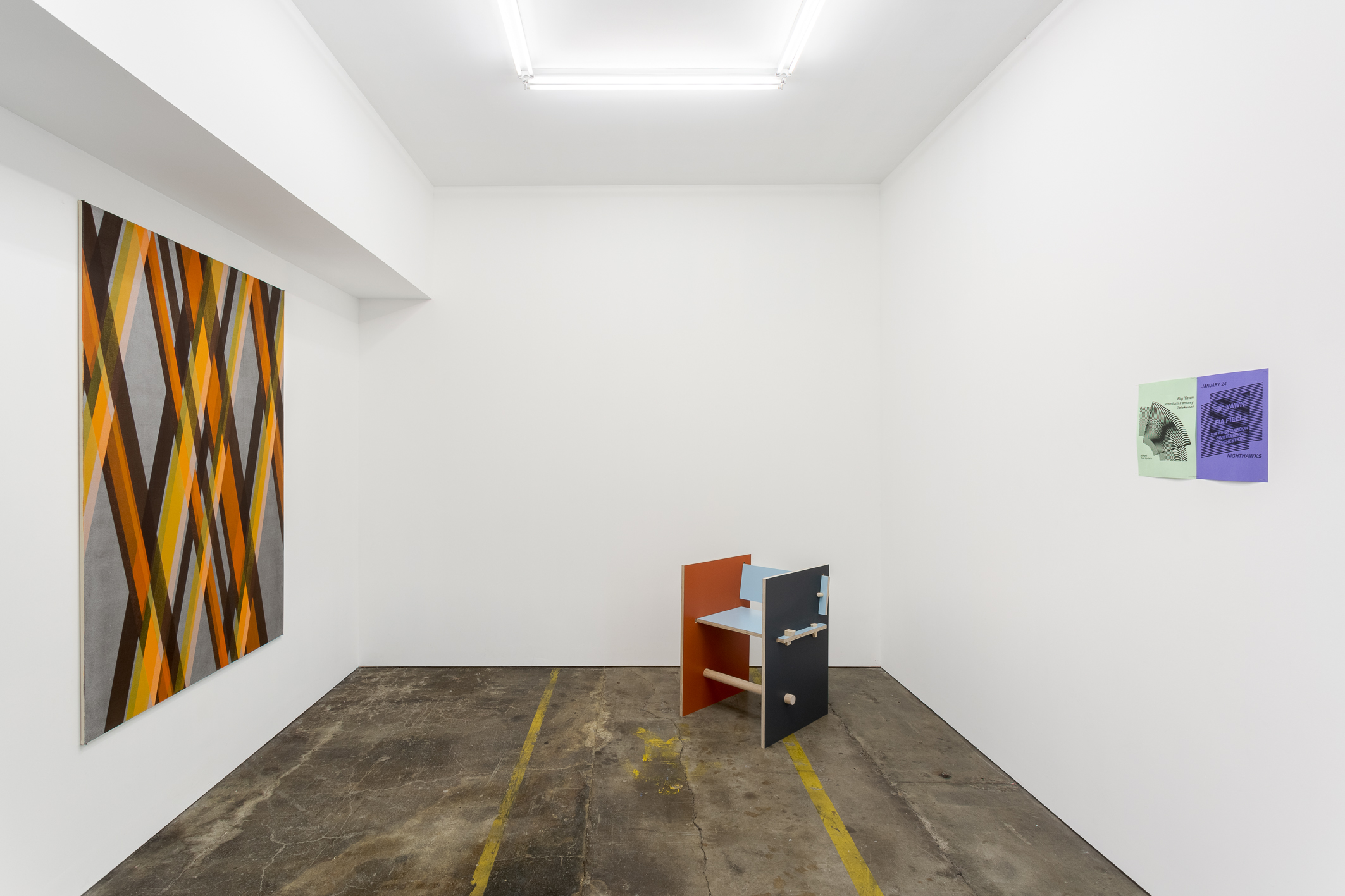 Installation image featuring (L to R) Justin Andrews, Hayden Stuart, and Stefano Condello