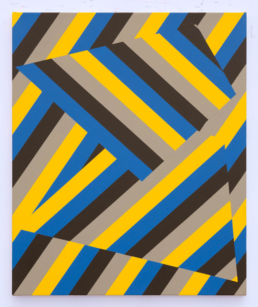 Lineae XII 61cm x 51cm acrylic on canvas 2018