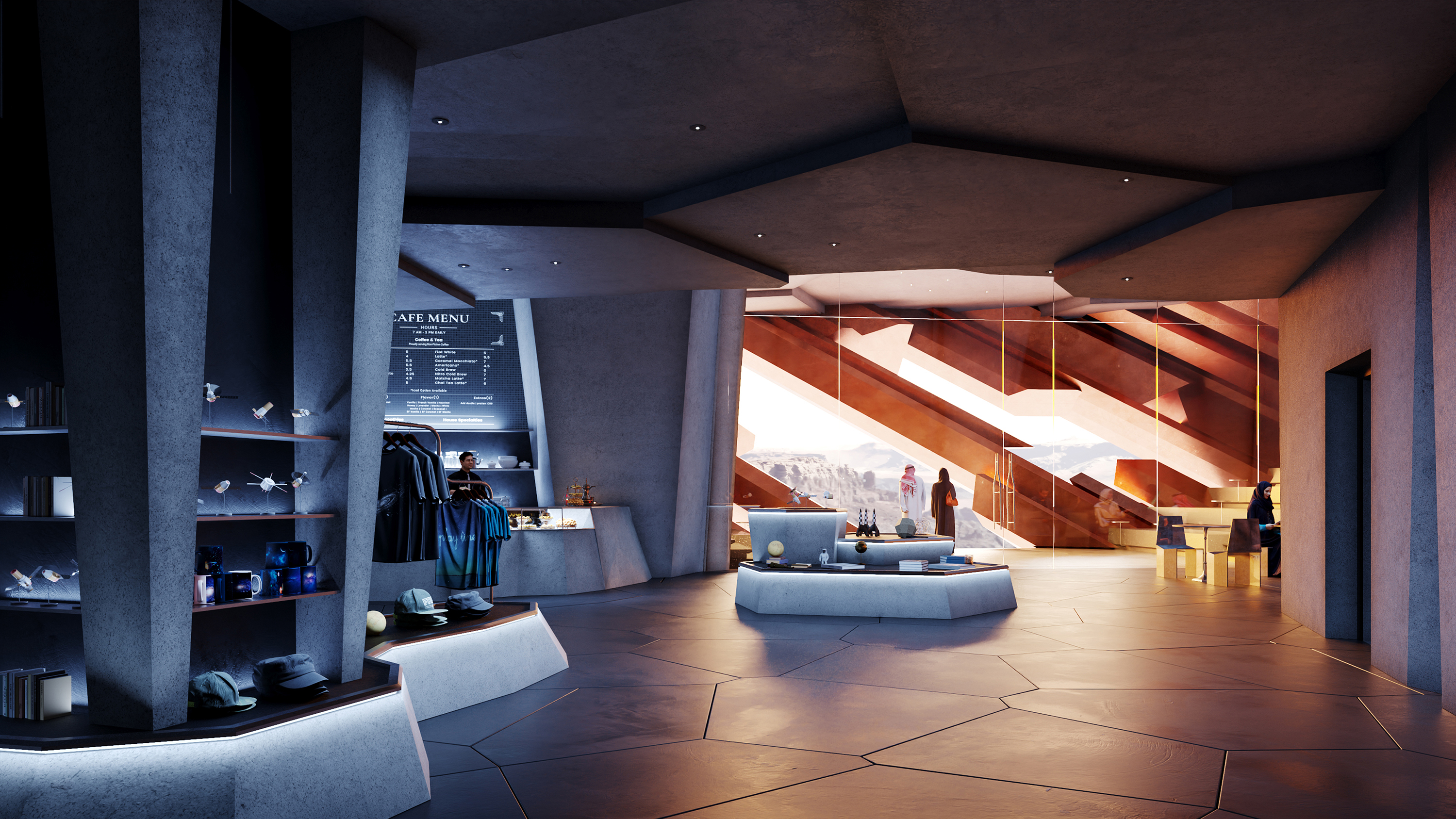 Café Interior Rendering @Playtime