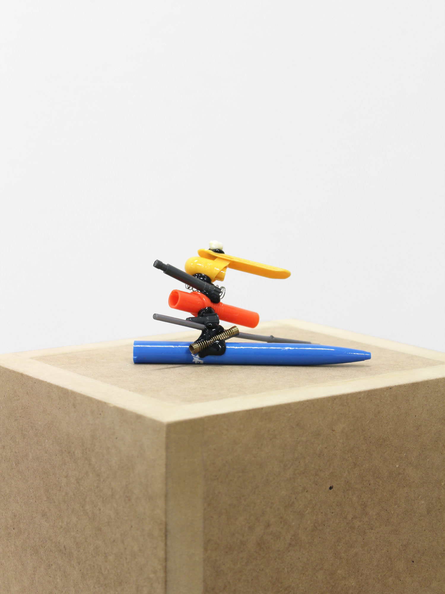 Non Sequitur (Pen and Tooth) #1, 2017Plastic, tooth, glue and nail polish,6 x 11,5 x 6 cm.