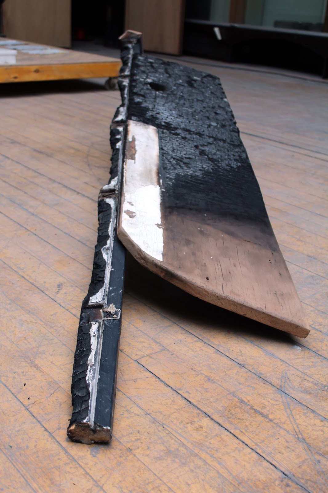 Fire salvaged pieces of window and door from Mackintosh library are reimagined