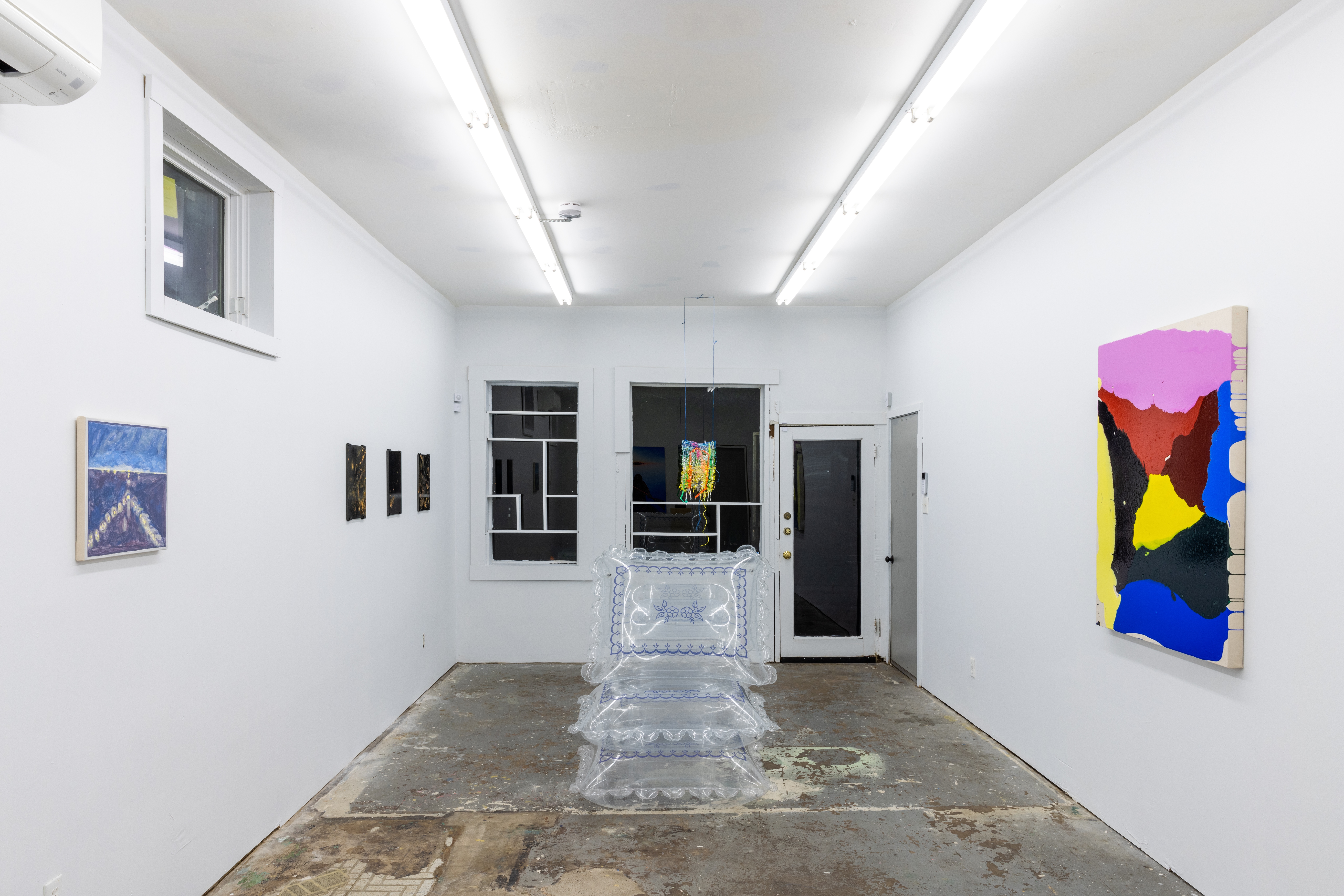 Installation view of Night Skyline Stars © Alex Barber