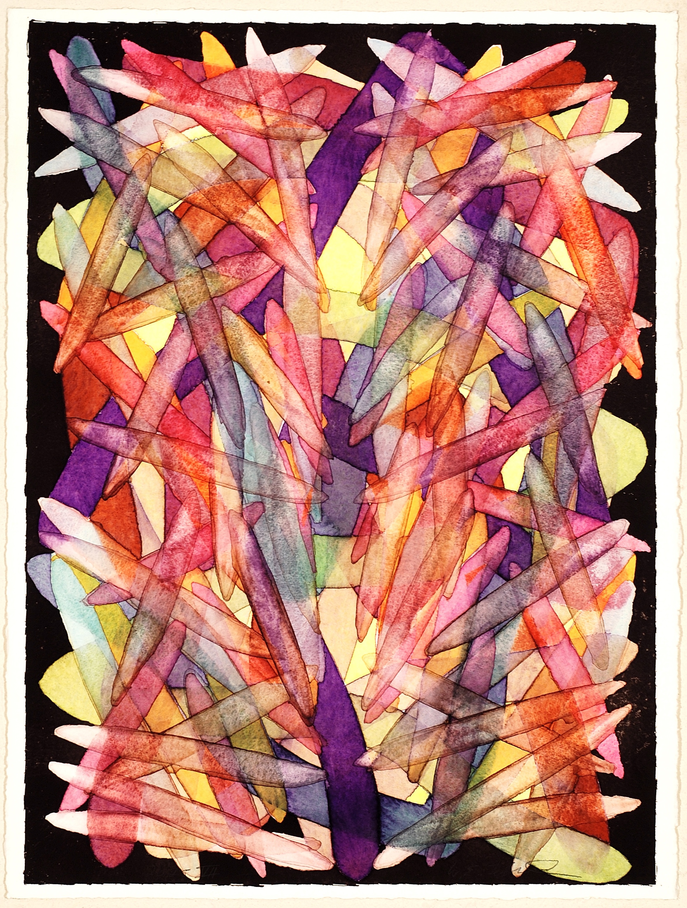 2025 VII, watercolor on paper, 30 x 22 inches