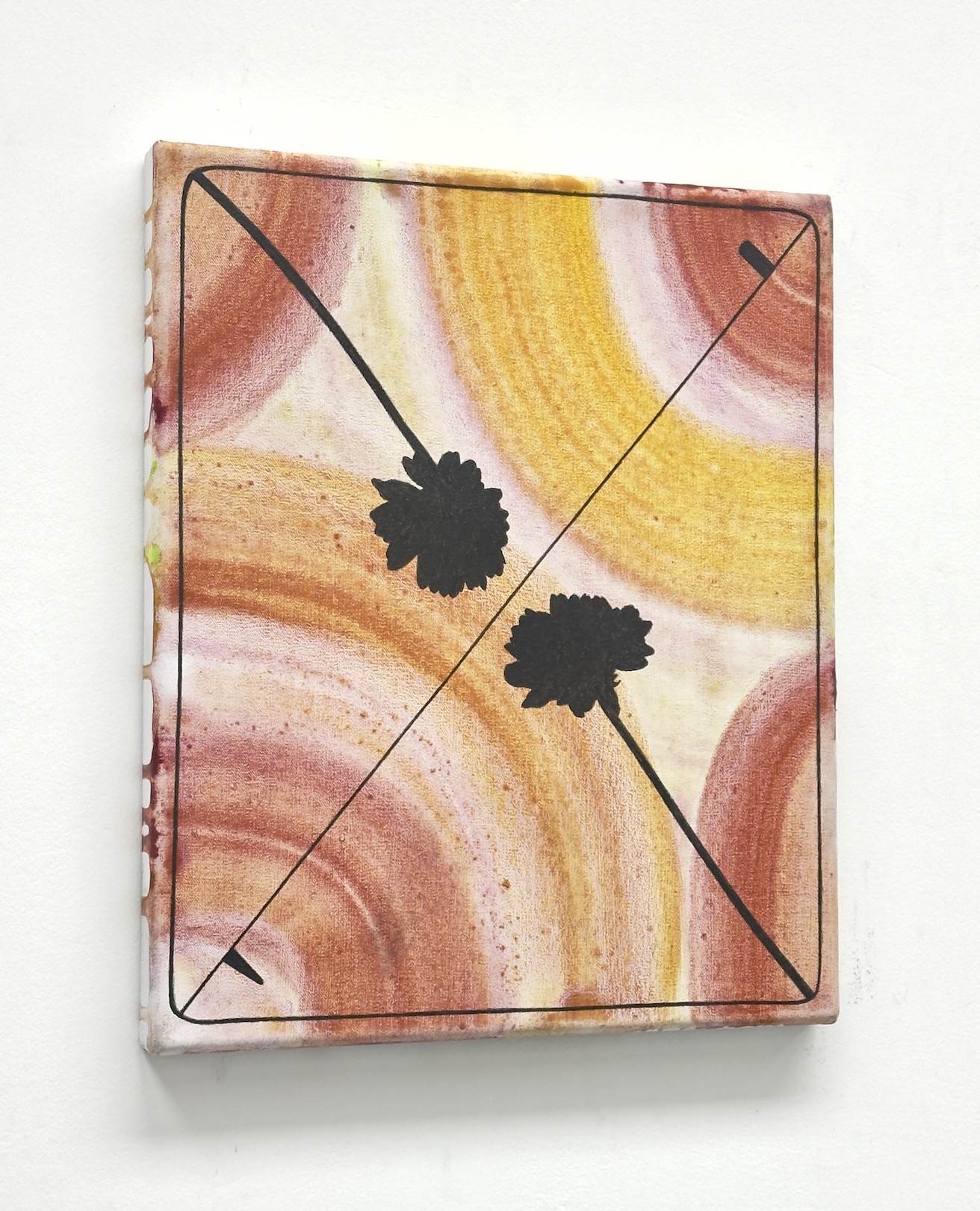 &lsquo;Both Sides Now&rsquo; (Joni Mitchell), 2025, acrylic and graphite pencil on canvas, 30 x 25 cm. 