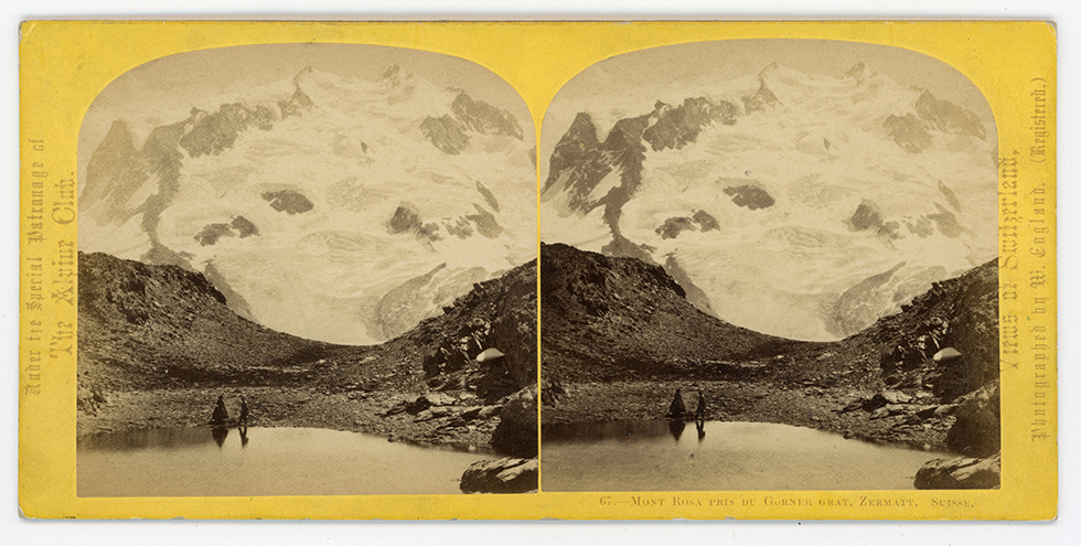 View on Monte Rosa, Zermatt, Canton Wallis. (18639)