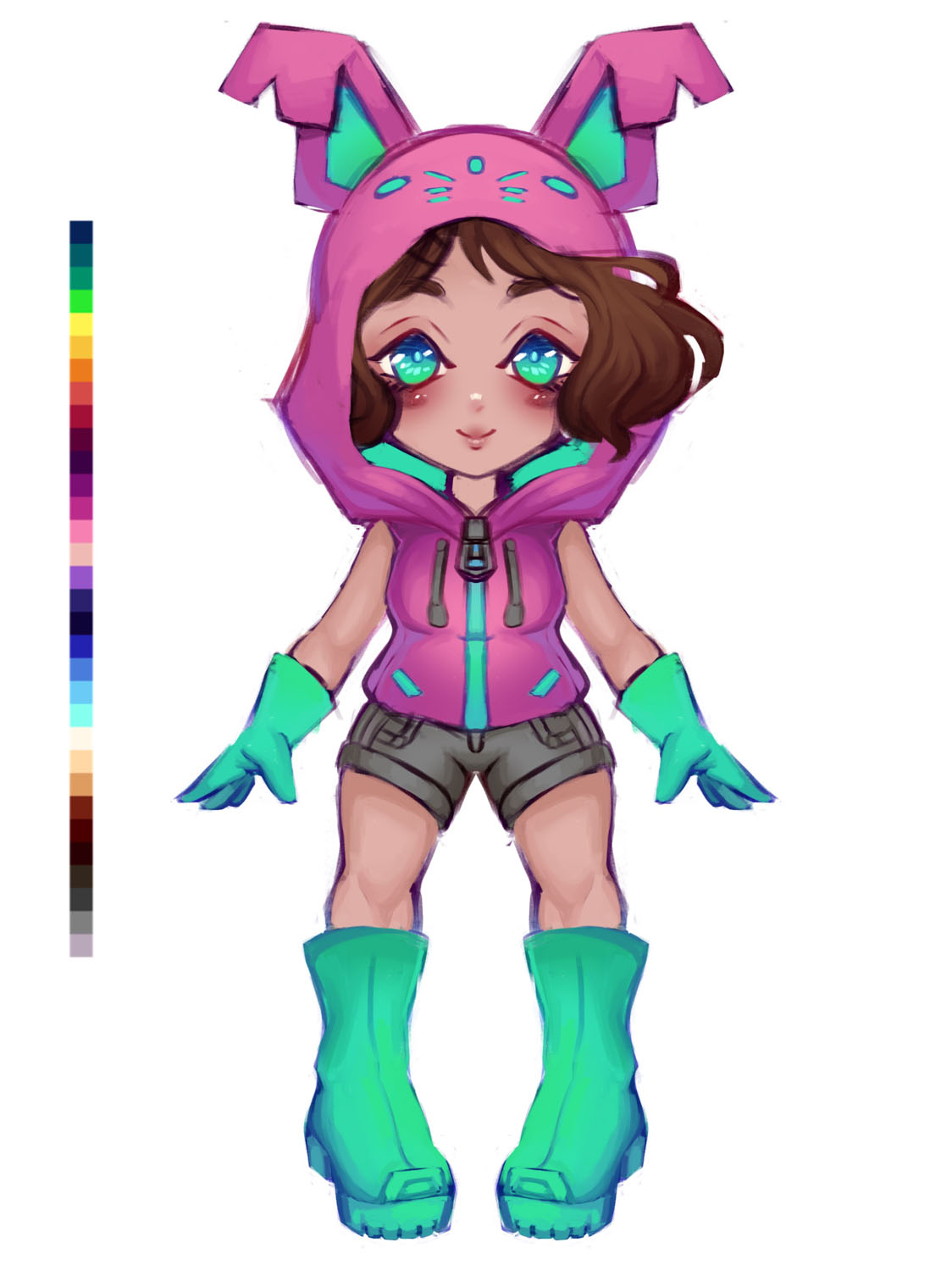 Leah Character Design  Digital, 2021