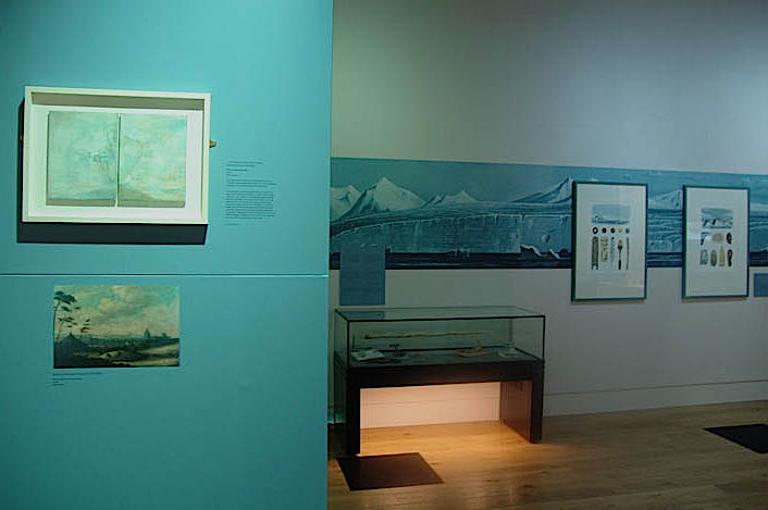installation view: The Far North: Frozen Stars, Shifting Ice & the Silence Beyond, 
